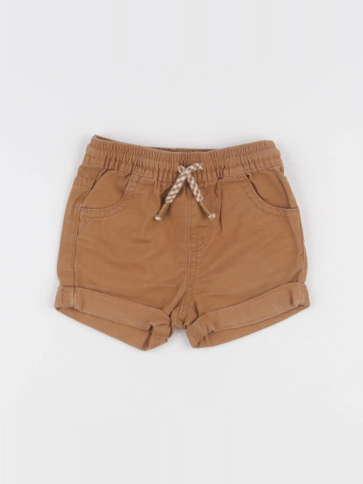 Vertbaudet - short marron - 12 mois