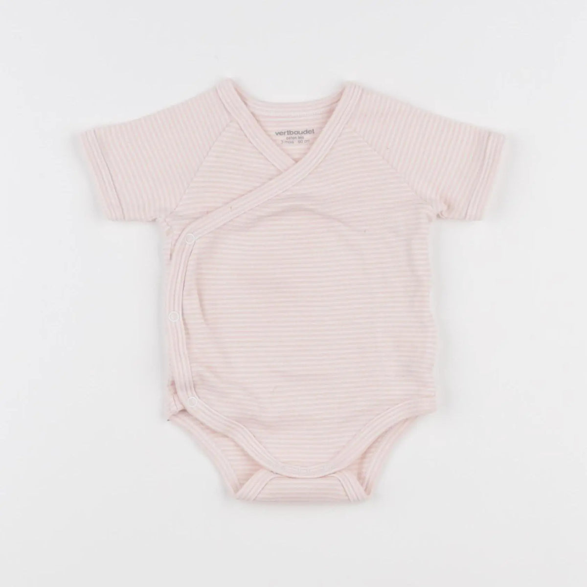 Vertbaudet - body rose - 3 mois