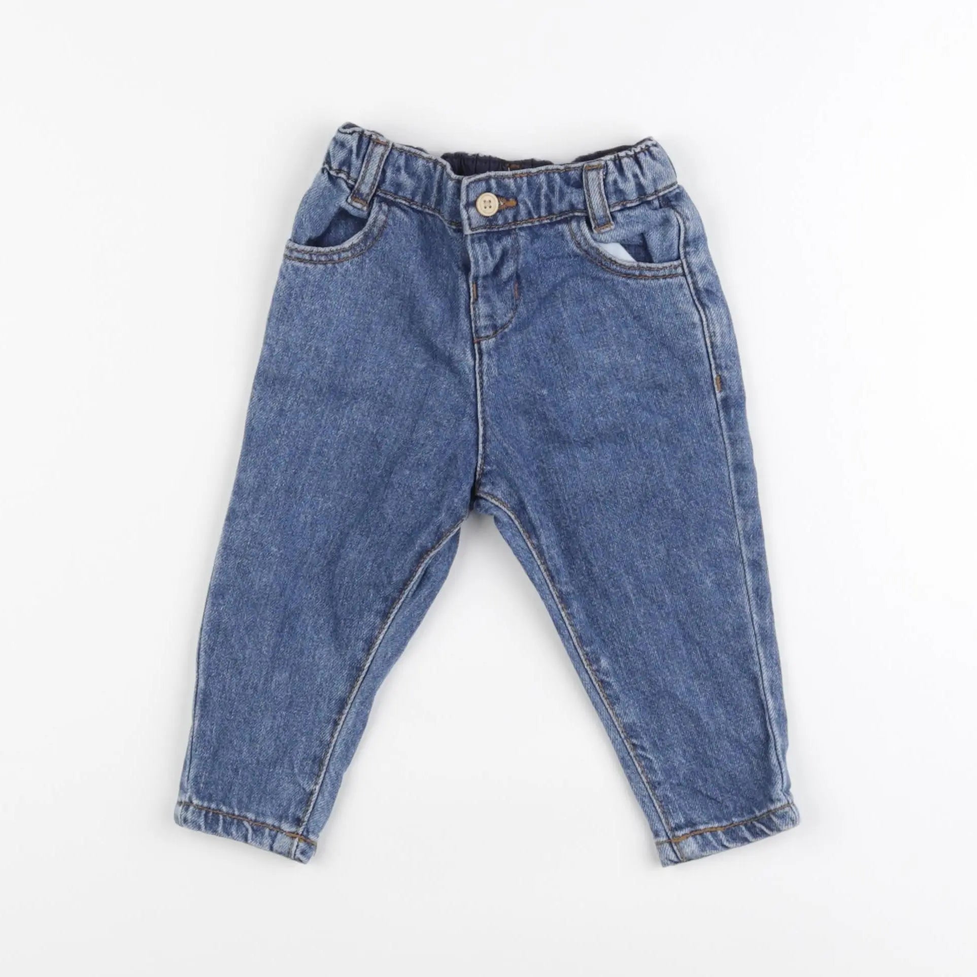 Vertbaudet - jean bleu - 6 mois