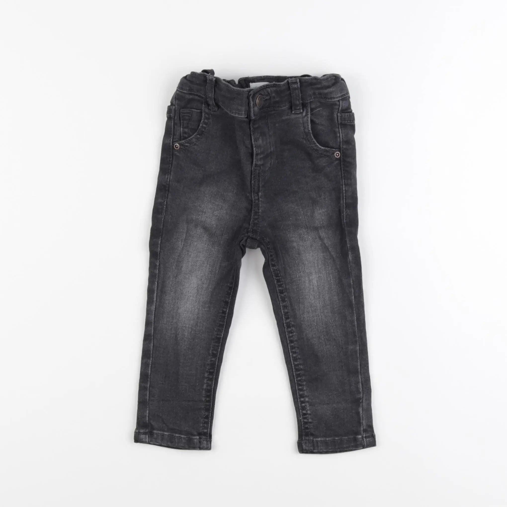 Vertbaudet - jean noir - 9 mois