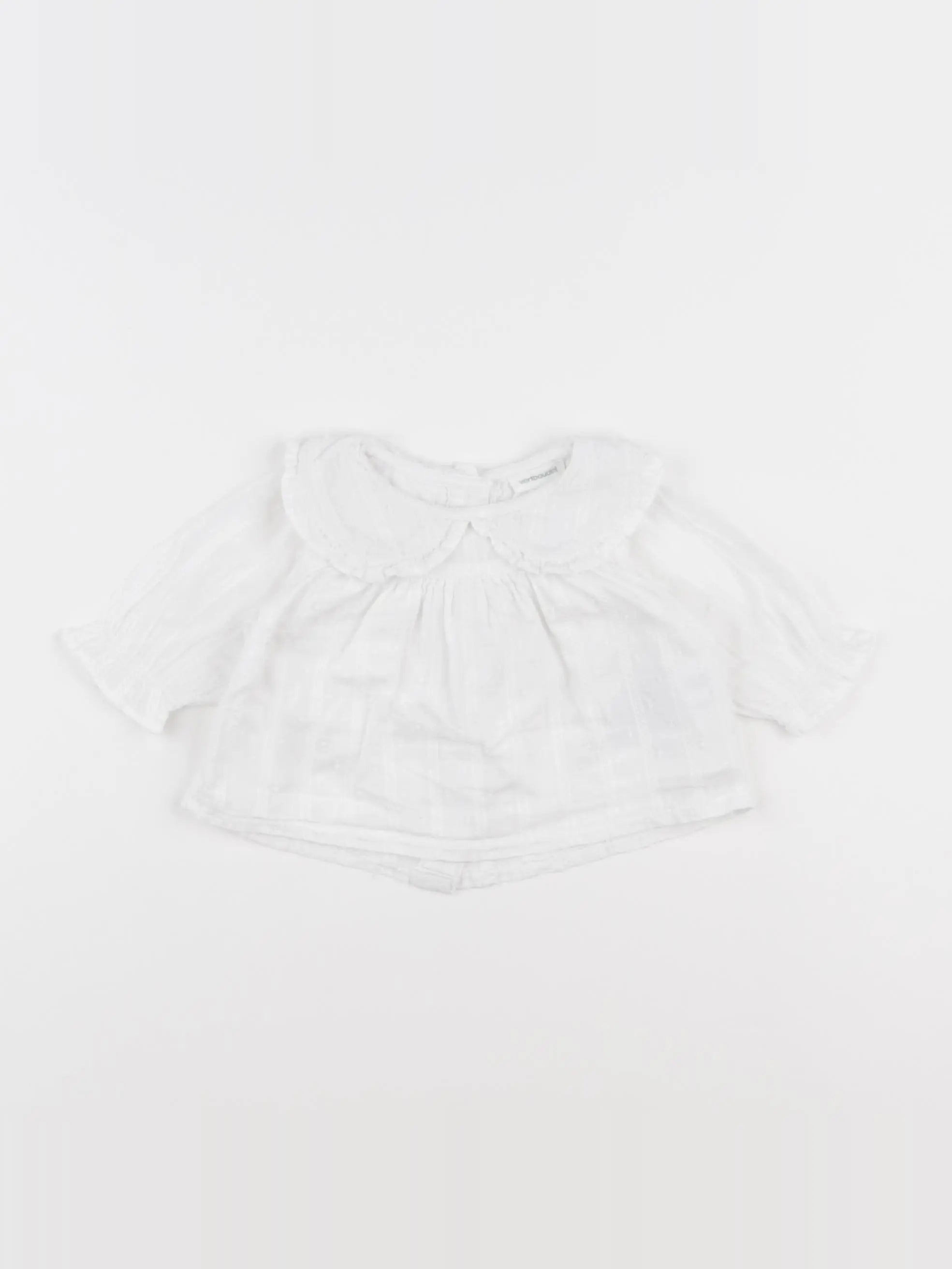 Vertbaudet - blouse blanc - 1 mois