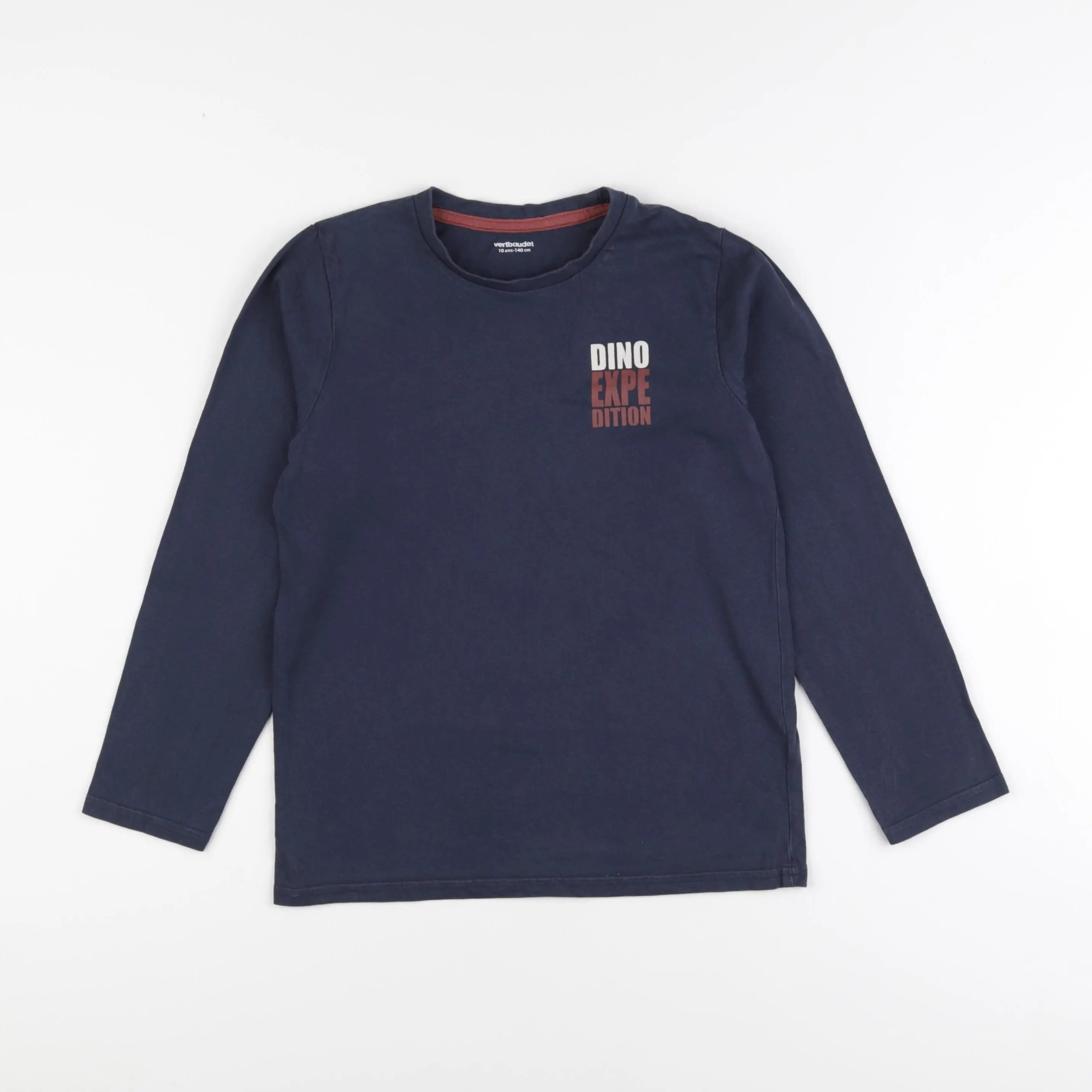 Vertbaudet - tee-shirt bleu - 10 ans