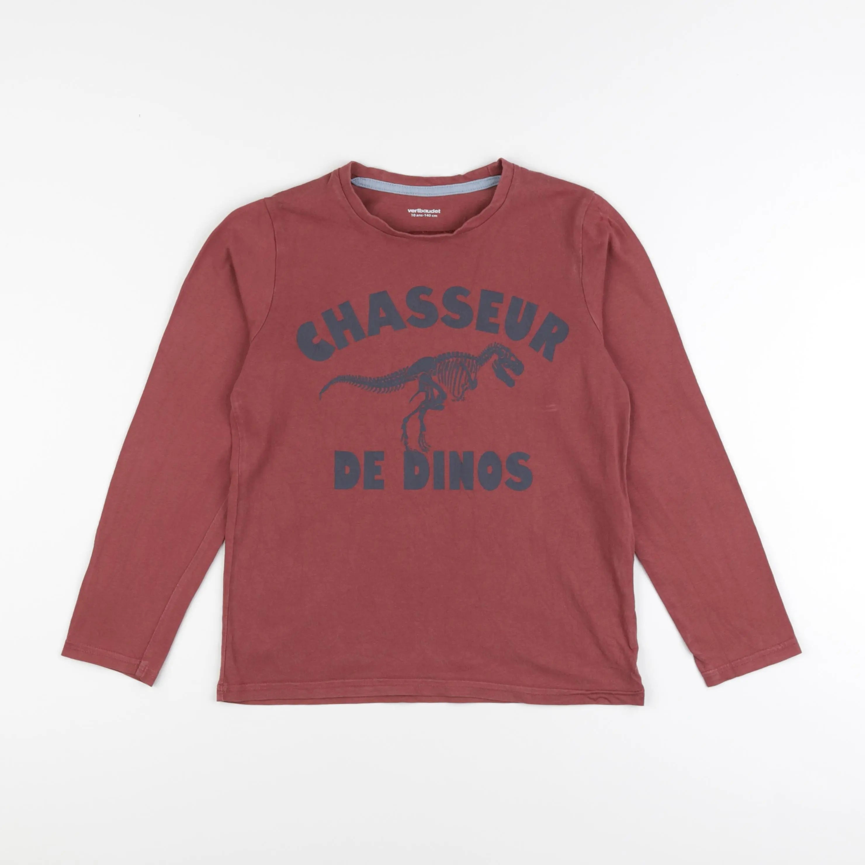 Vertbaudet - tee-shirt rouge - 10 ans