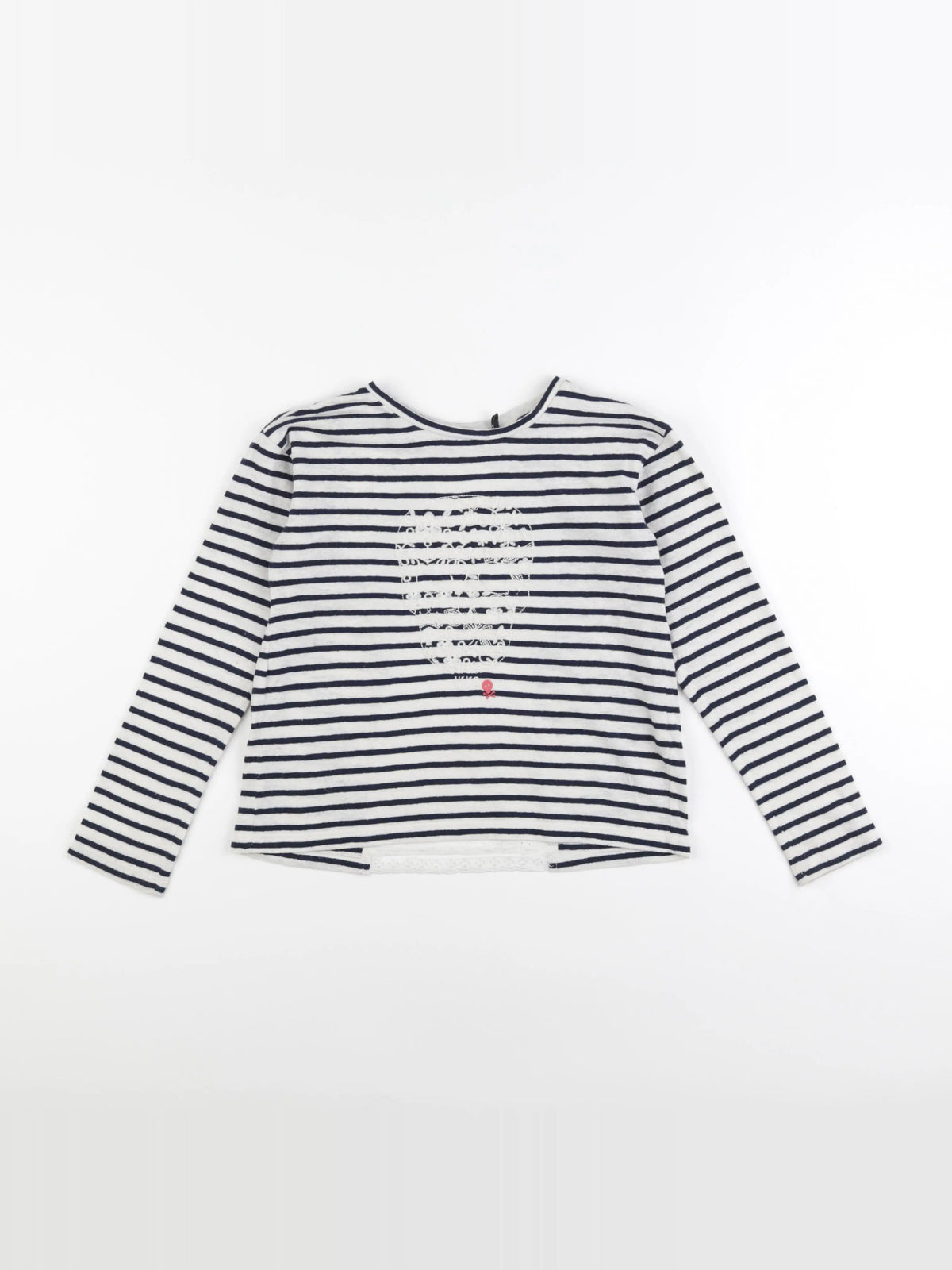 IKKS - tee-shirt beige, bleu - 8 ans