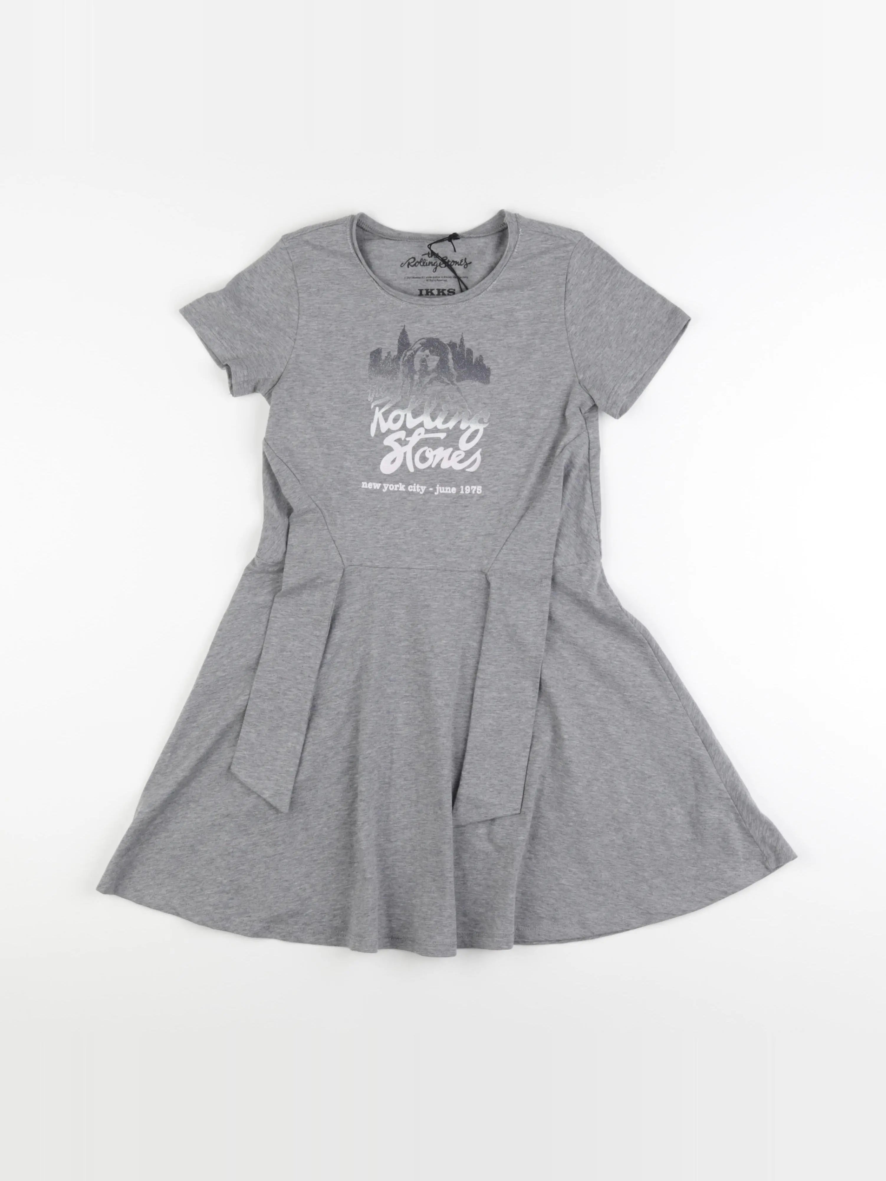 IKKS - robe gris - 8 ans