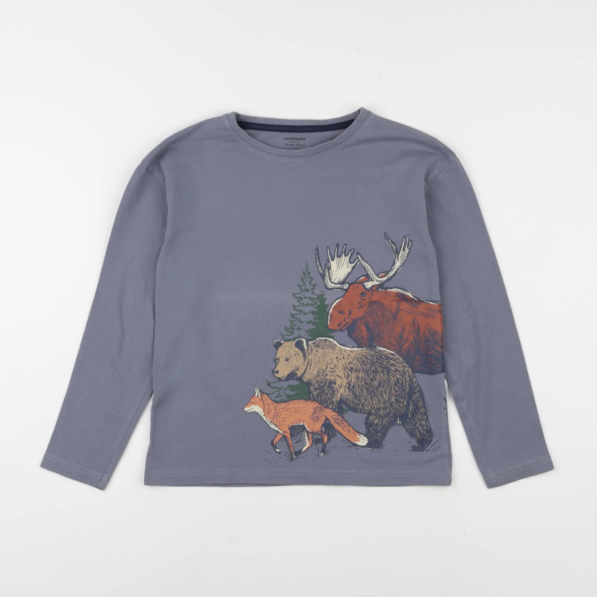 Vertbaudet - tee-shirt bleu - 10 ans