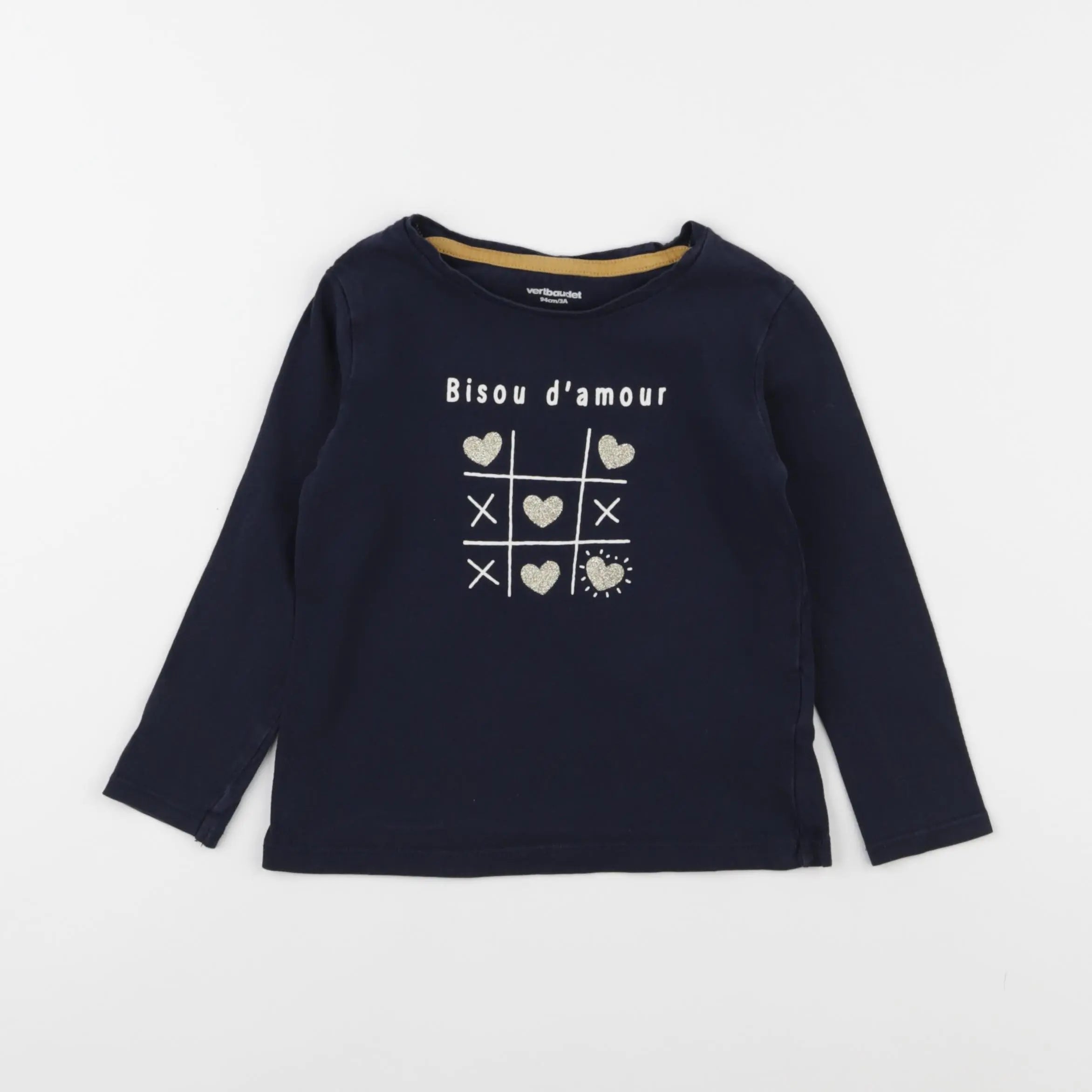 Vertbaudet - tee-shirt bleu - 3 ans