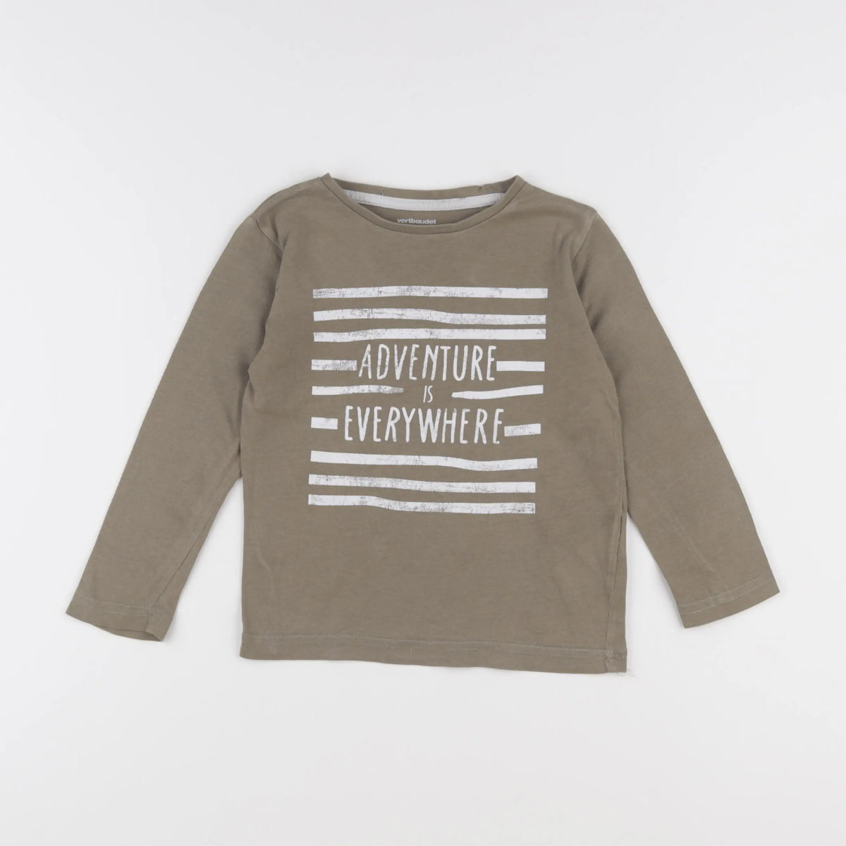 Vertbaudet - tee-shirt vert - 4 ans