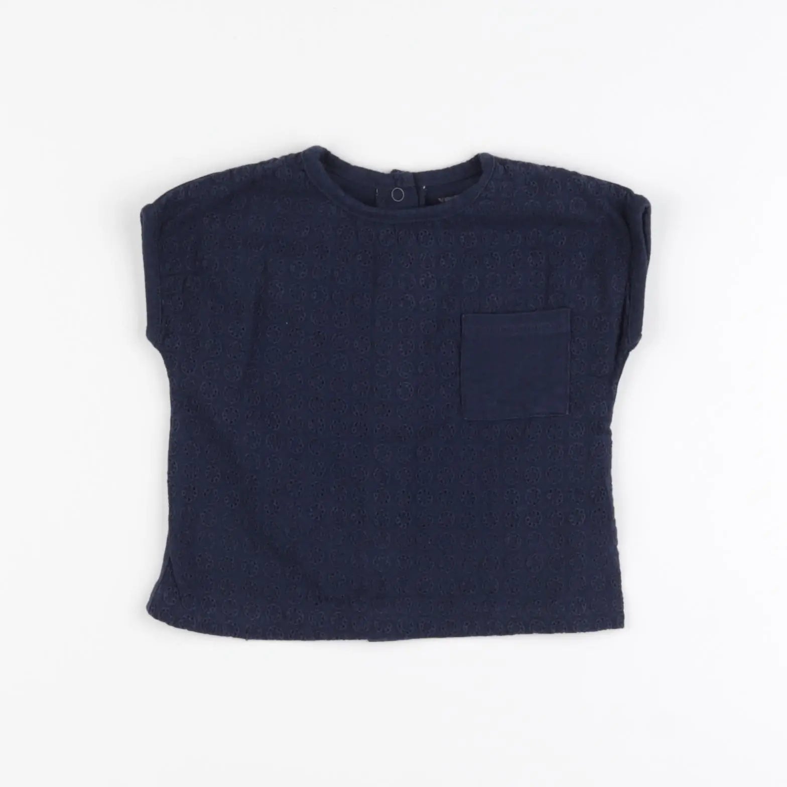 Vertbaudet - tee-shirt bleu - 3 mois