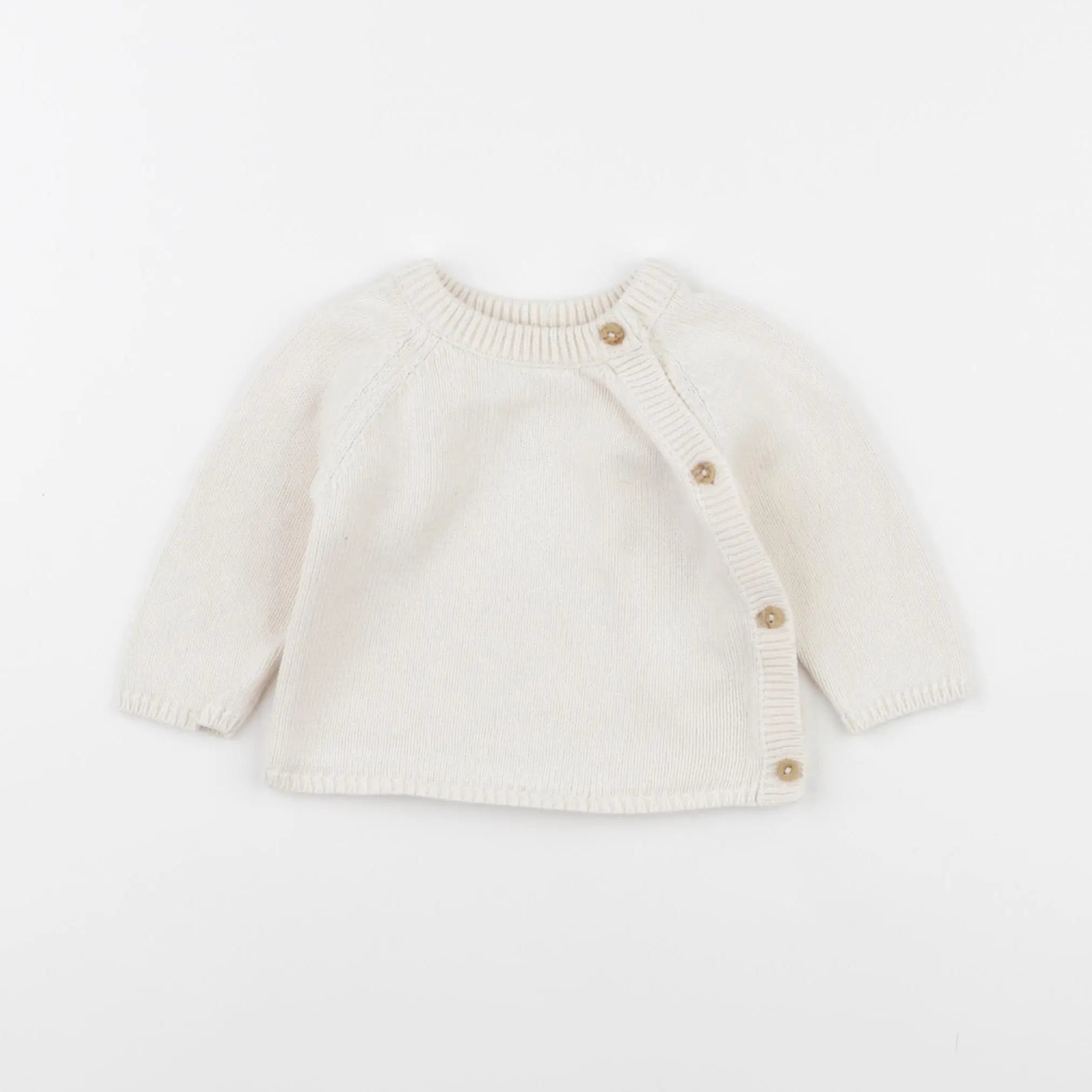 Vertbaudet - pull beige - 3 mois