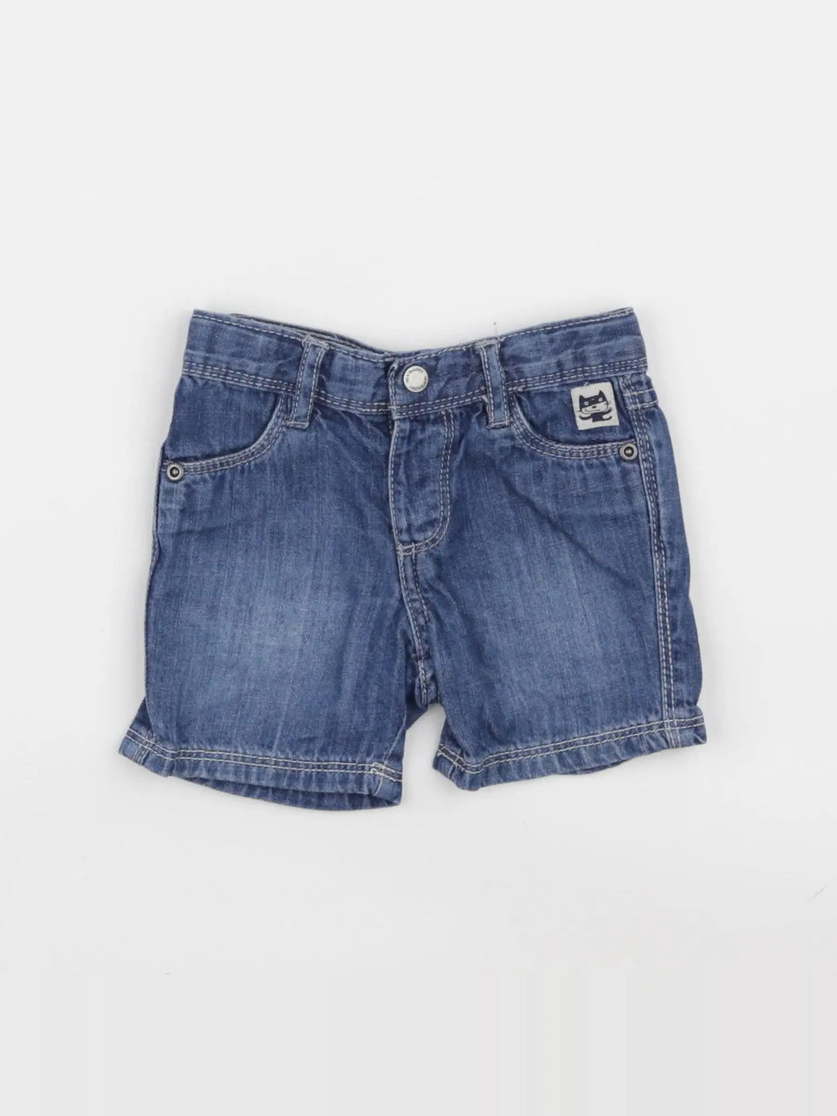 Vertbaudet - short bleu - 9 mois