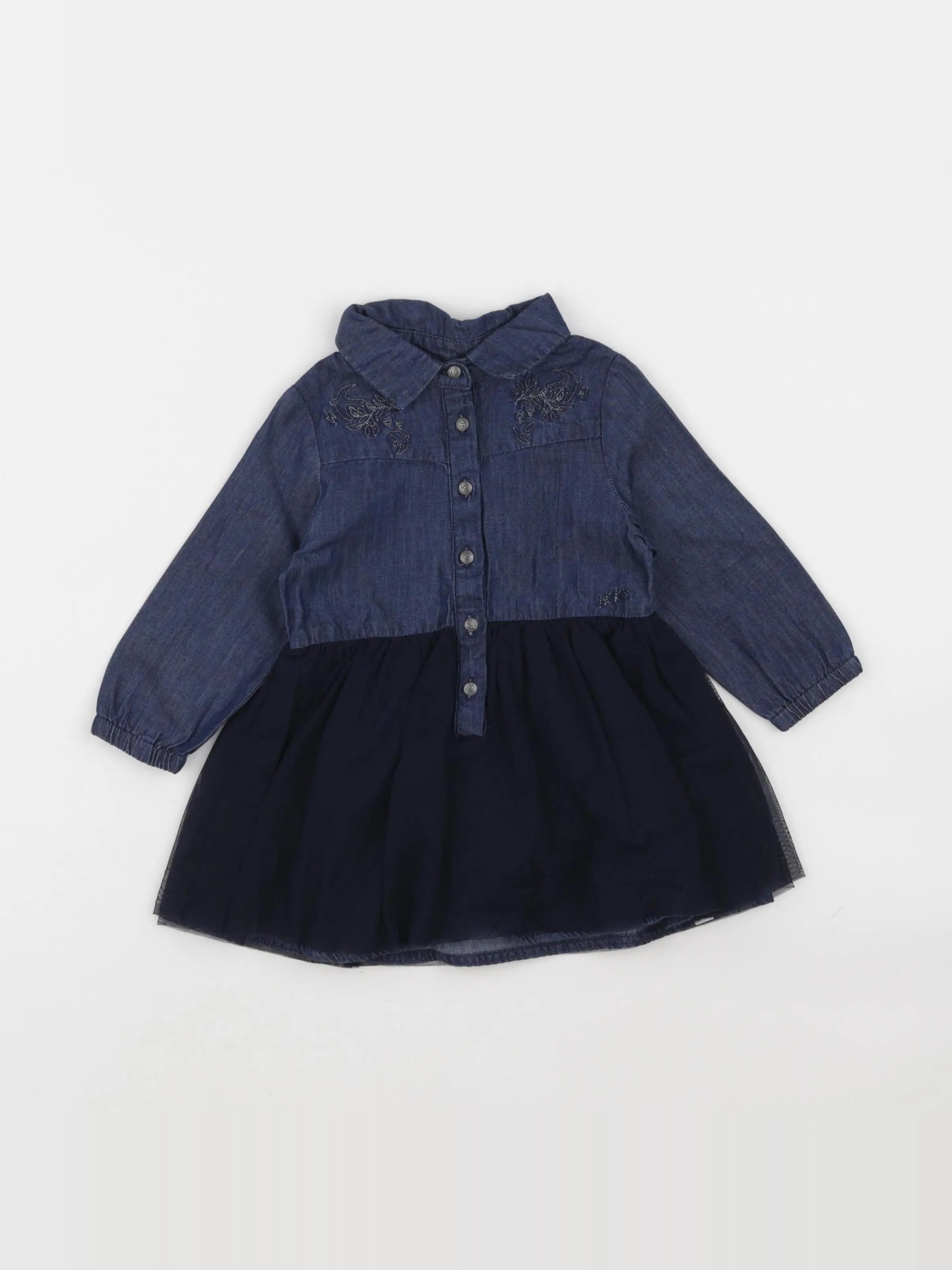 IKKS - robe bleu - 12 mois