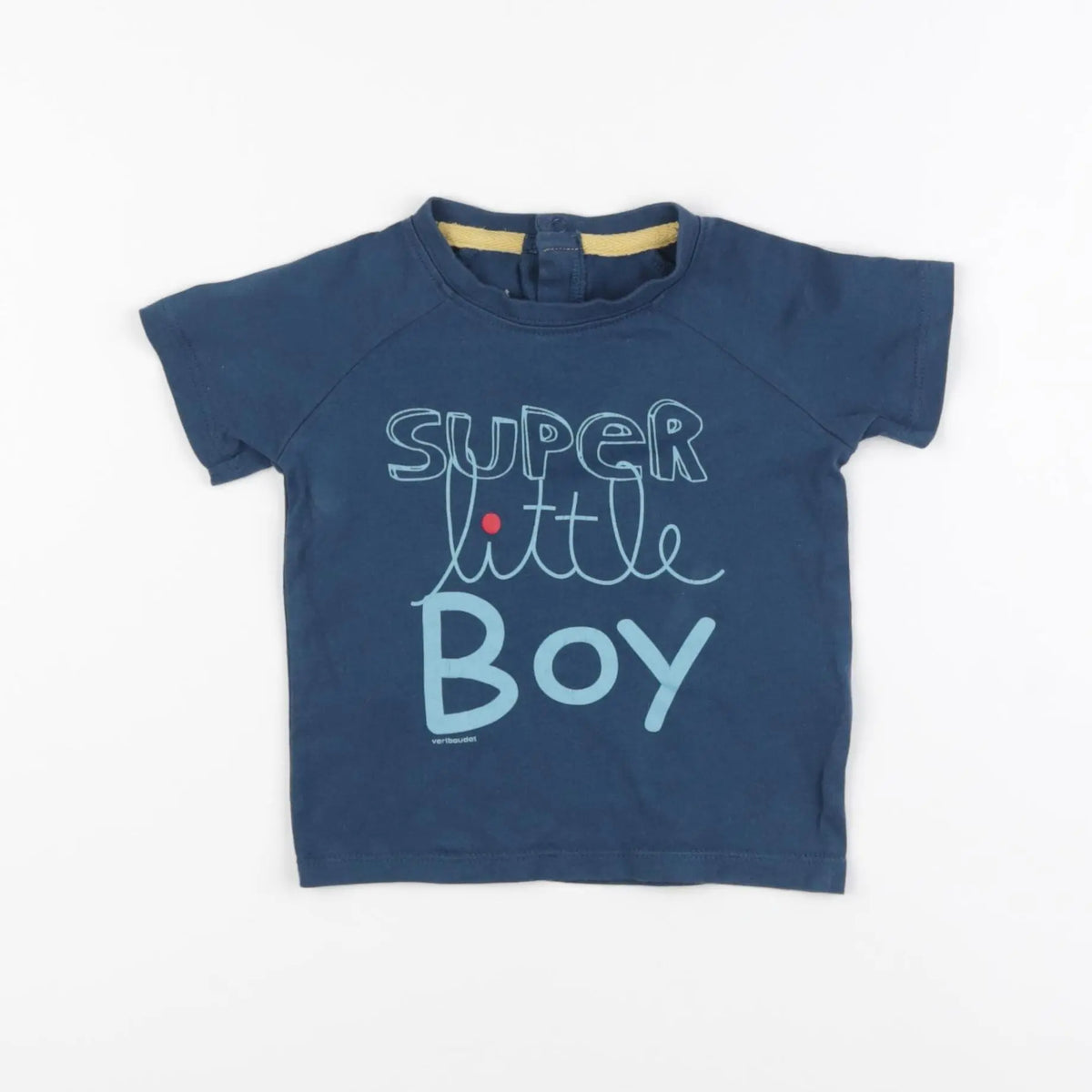 Vertbaudet - tee-shirt bleu - 12 mois
