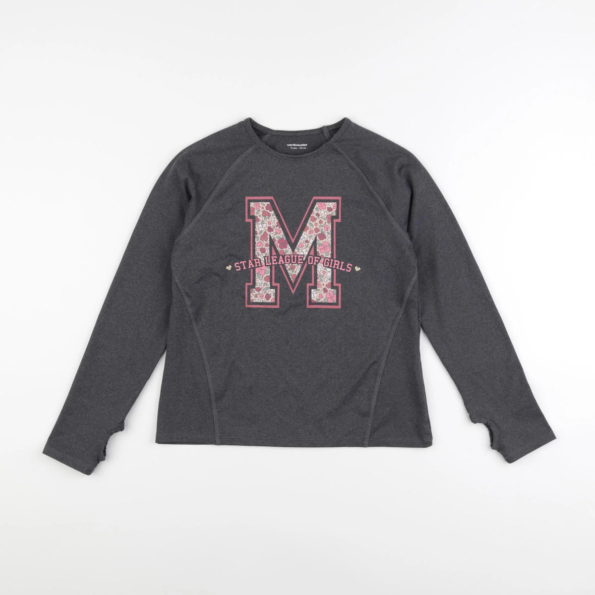 Vertbaudet - tee-shirt gris - 10 ans