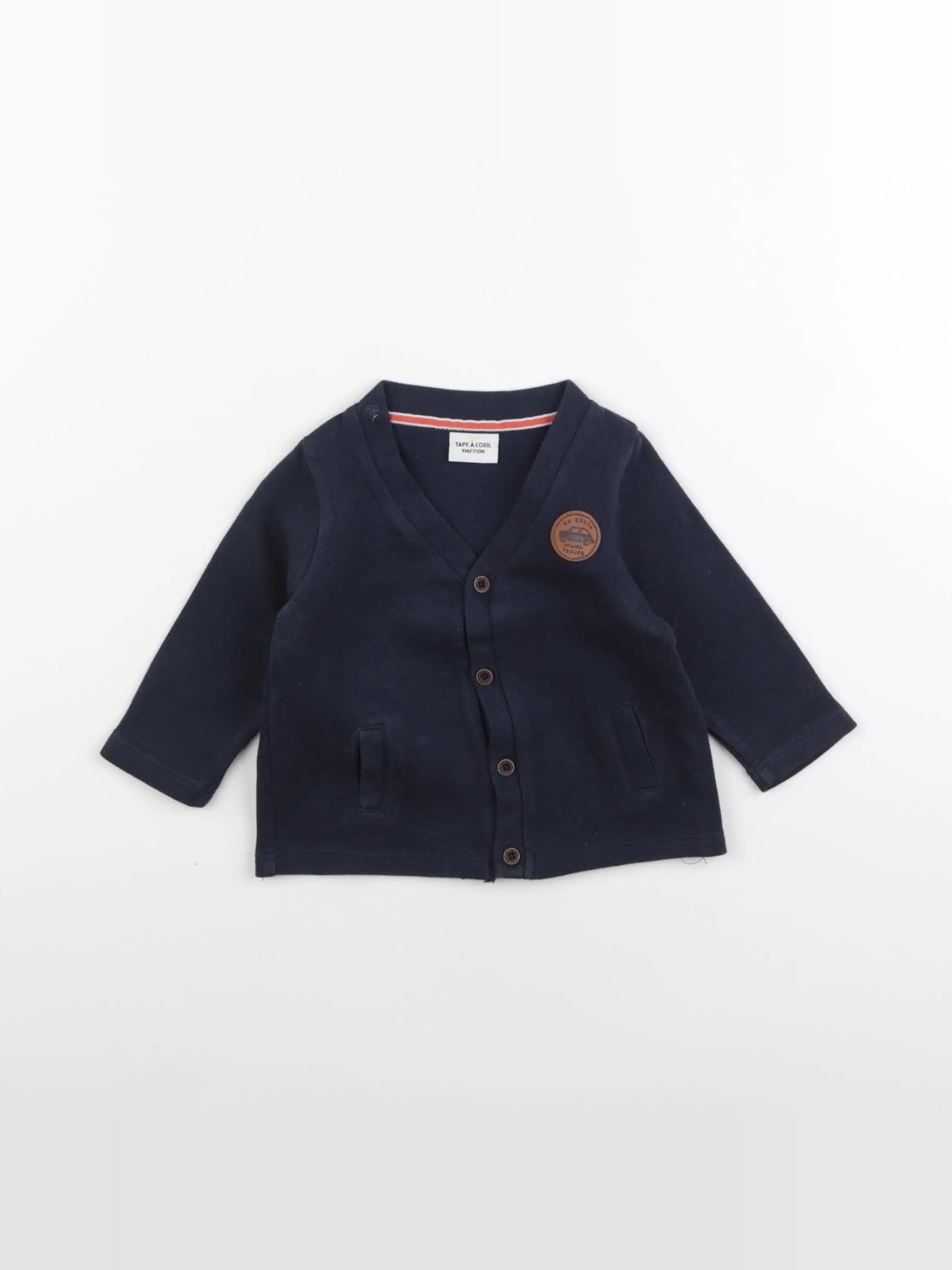 Tape à l'oeil - sweat bleu - 9 mois