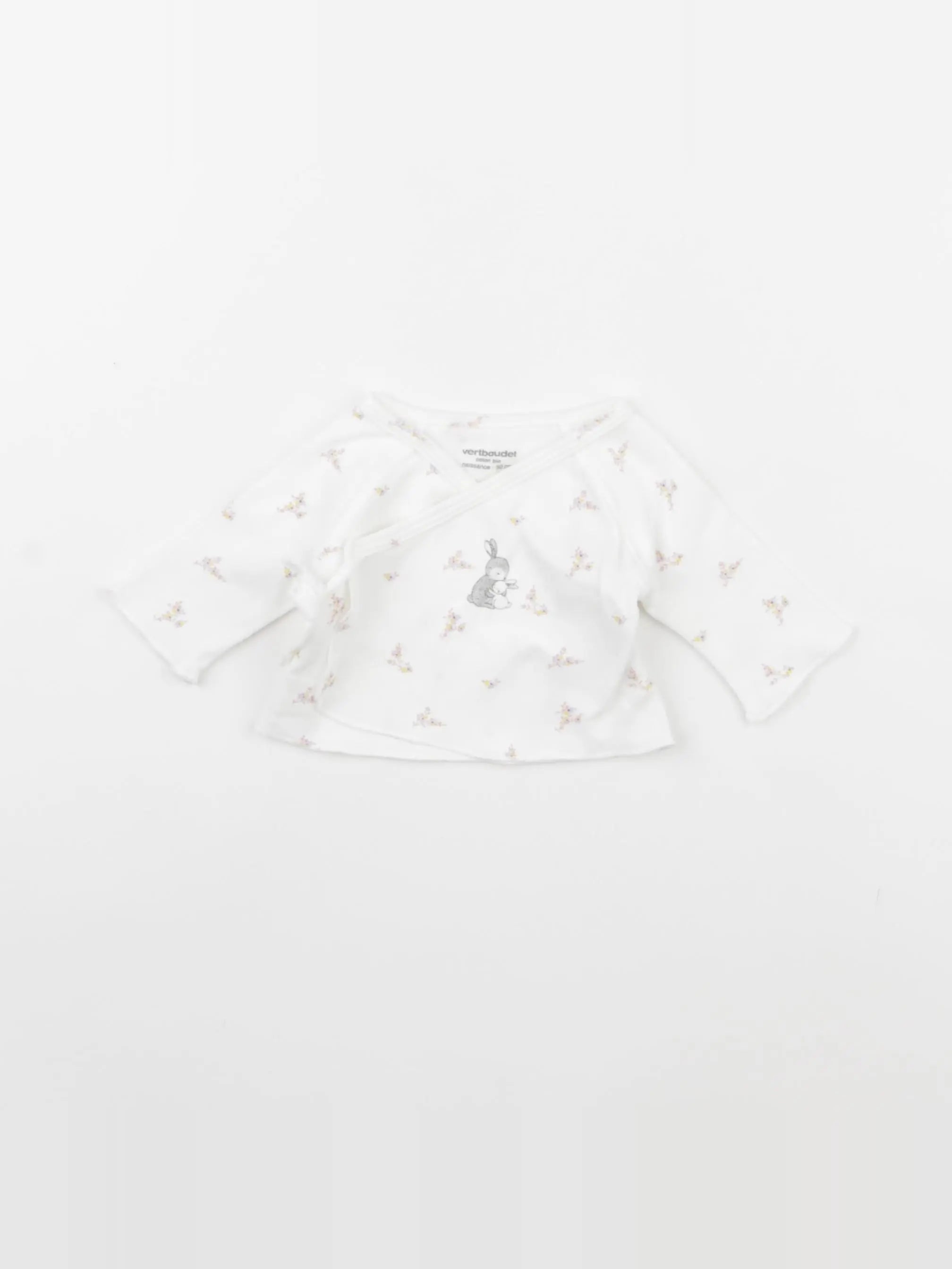 Vertbaudet - tee-shirt blanc - 0 mois