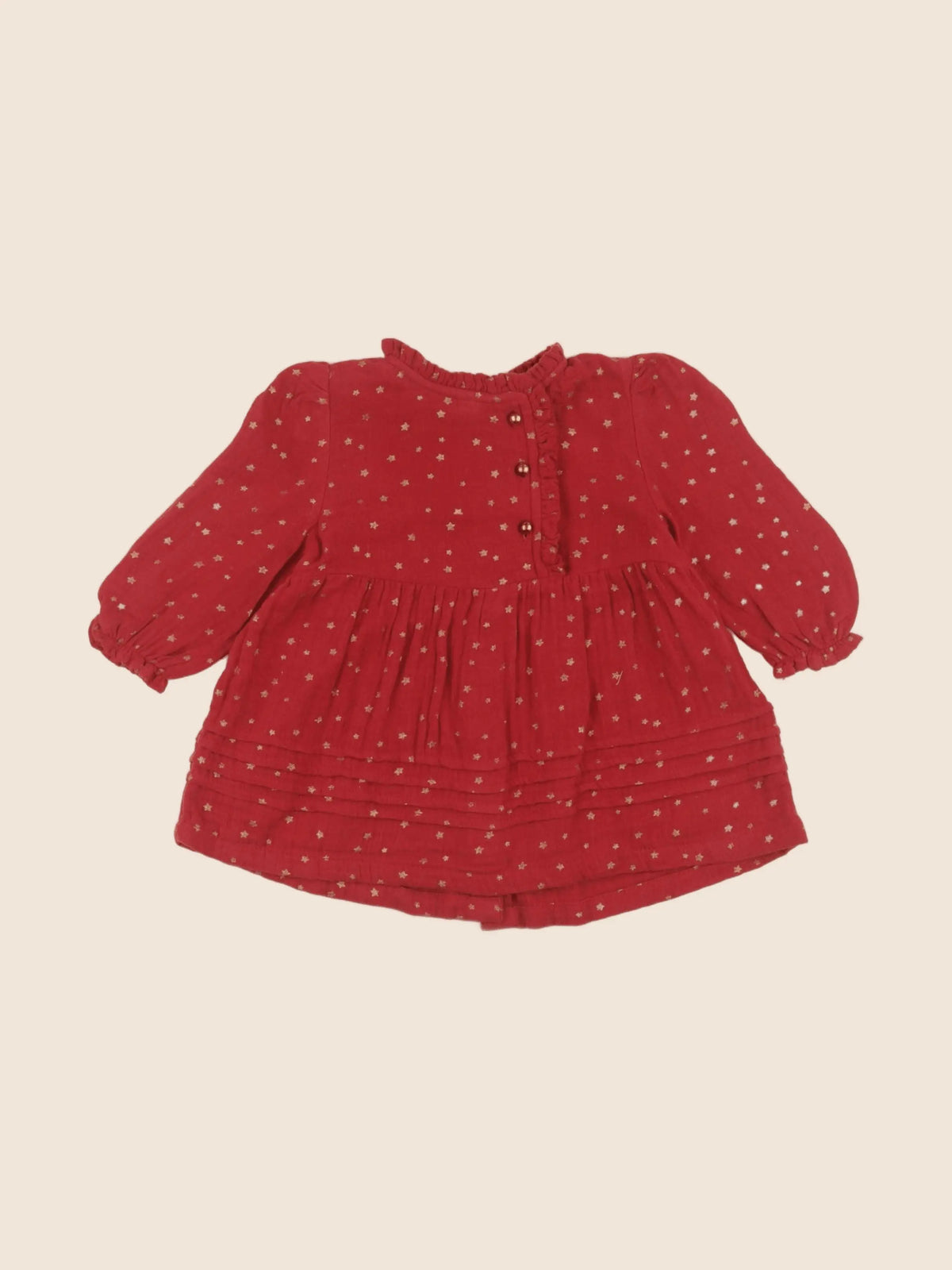 Vertbaudet - robe rouge - 6 mois