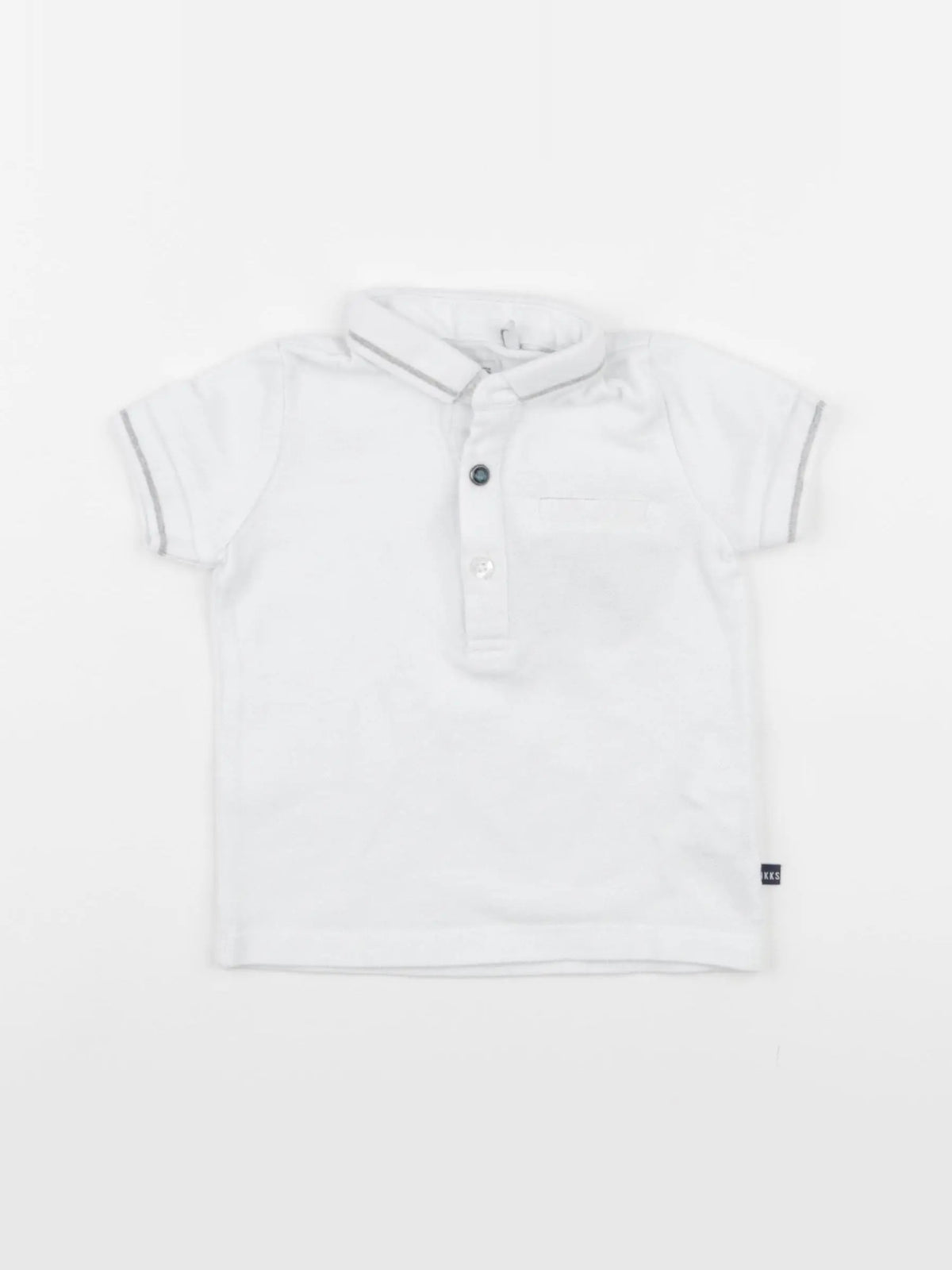 IKKS - polo blanc - 6 mois