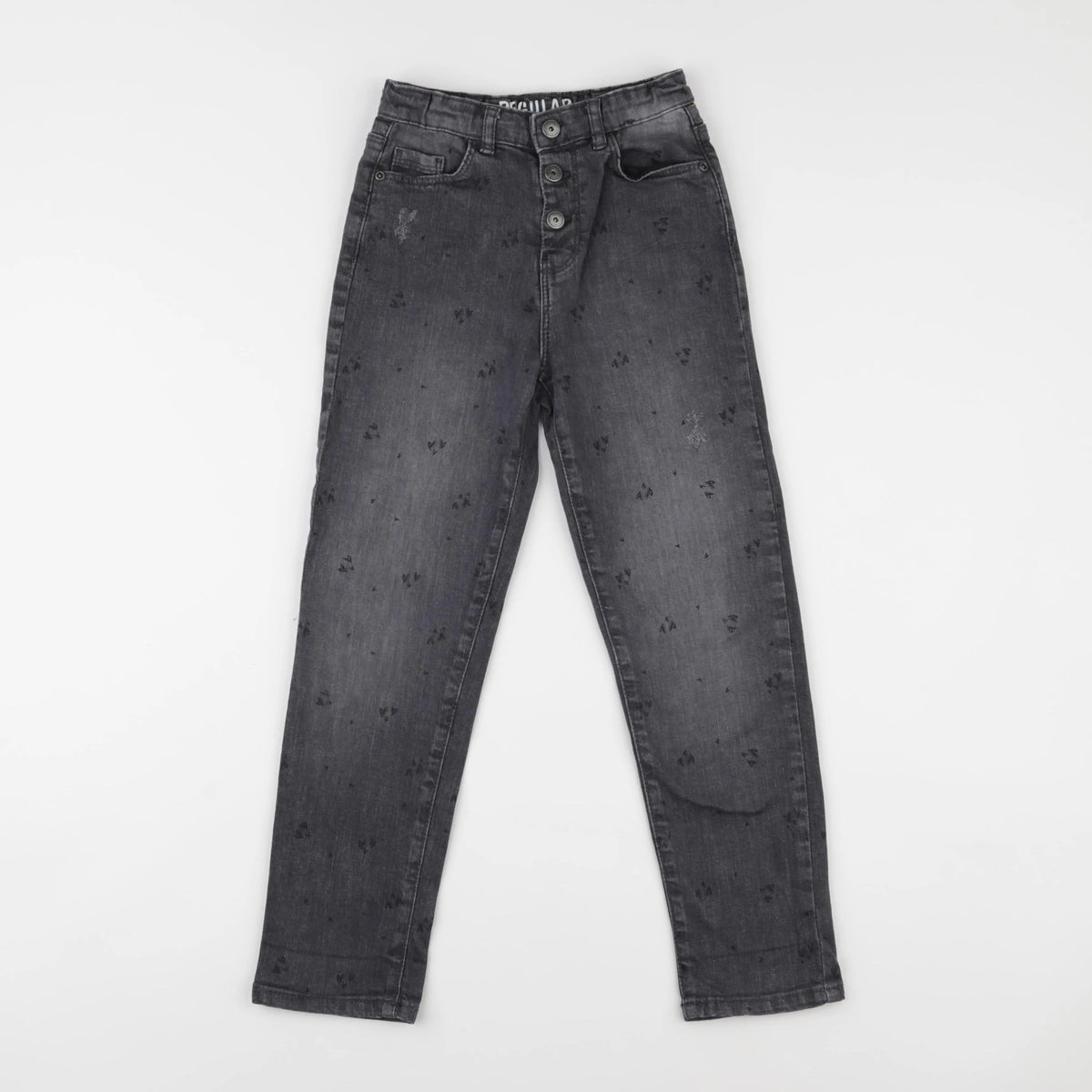 Vertbaudet - jean gris - 8 ans