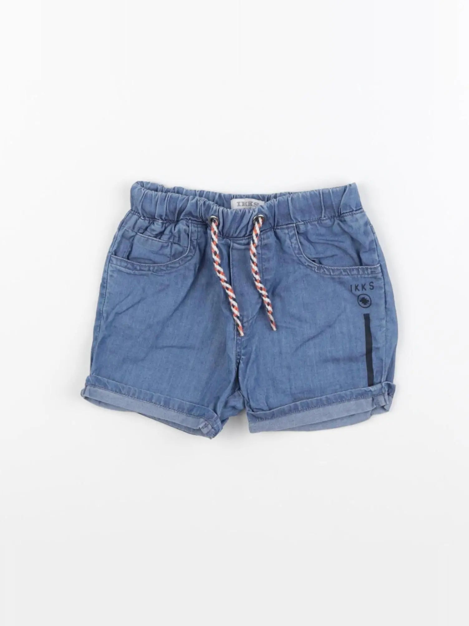 IKKS - short bleu - 6 mois