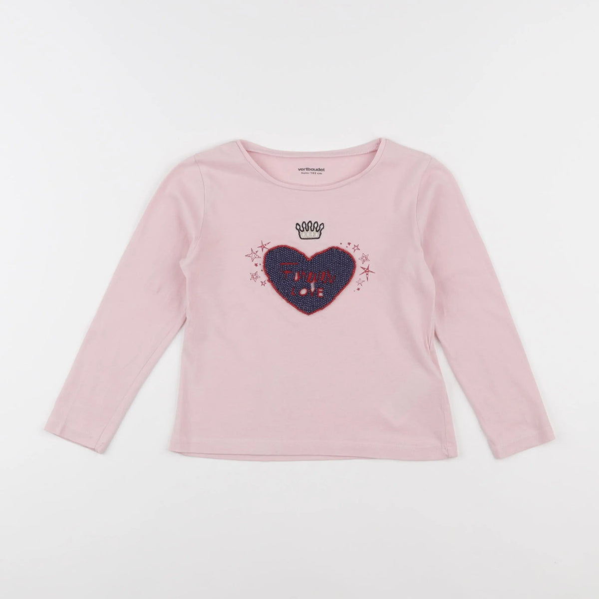 Vertbaudet - tee-shirt rose - 4 ans