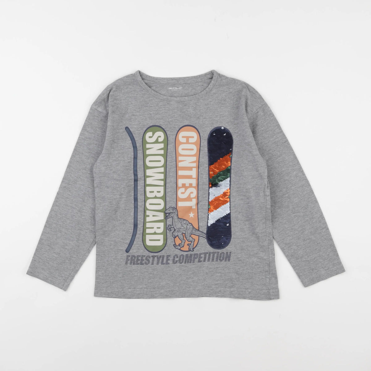 Vertbaudet - tee-shirt gris - 10 ans