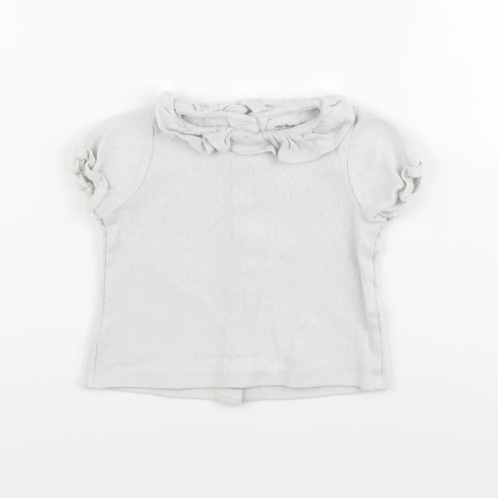 Vertbaudet - tee-shirt beige - 12 mois