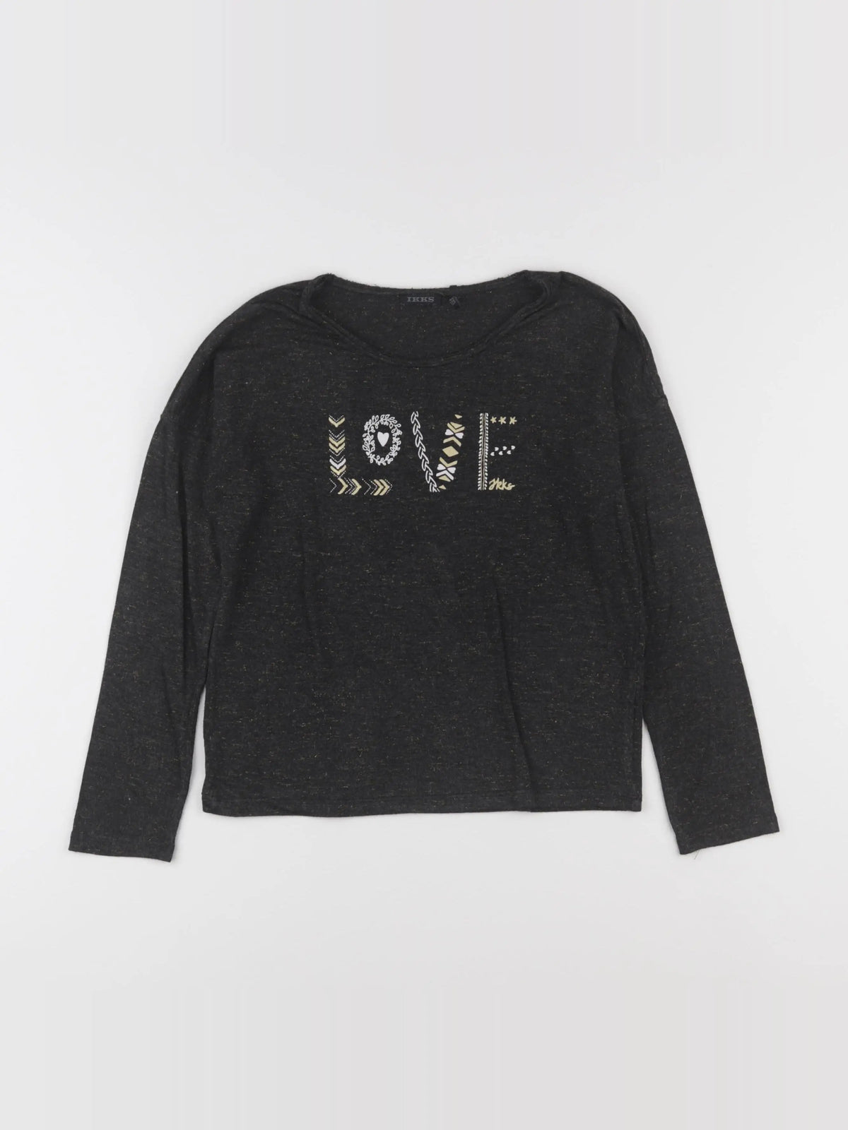 IKKS - tee-shirt gris - 8 ans