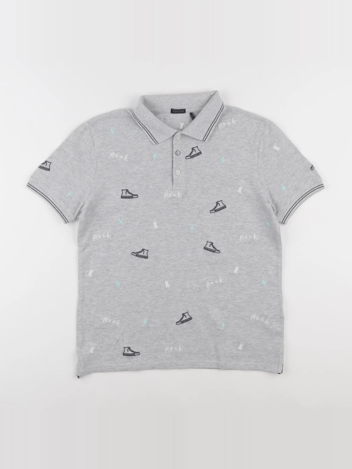 IKKS - polo gris - 14 ans