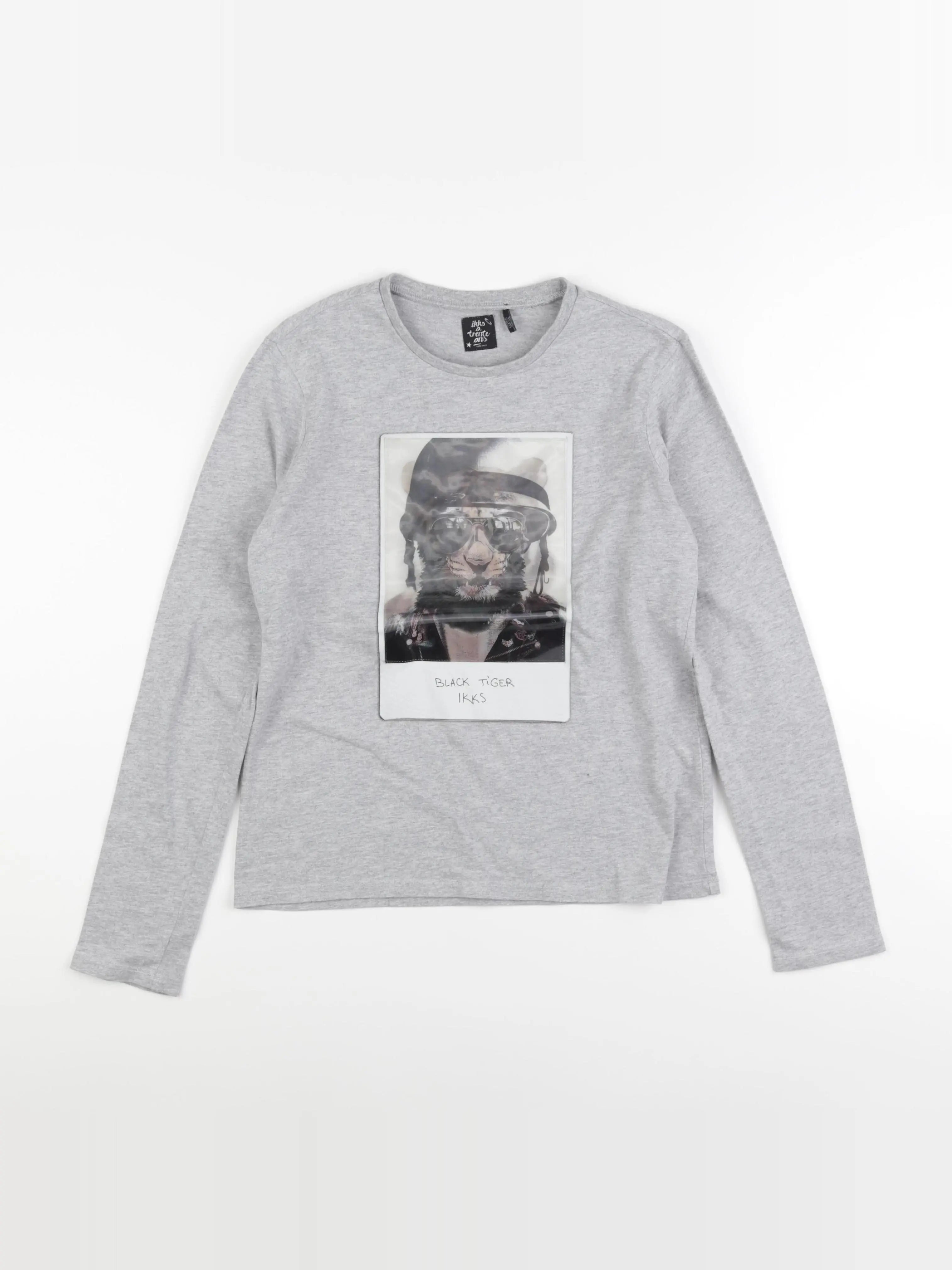 IKKS - tee-shirt gris - 12 ans