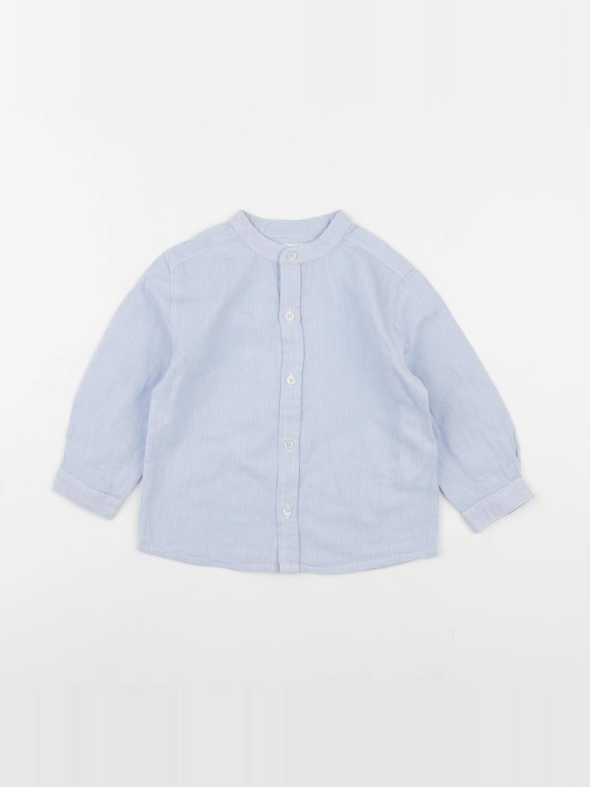 Boutchou - chemise bleu - 12 mois