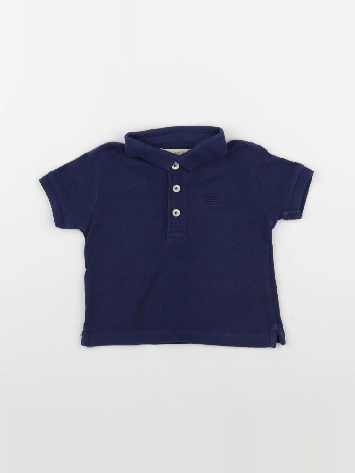 Zara - polo bleu - 3/6 mois
