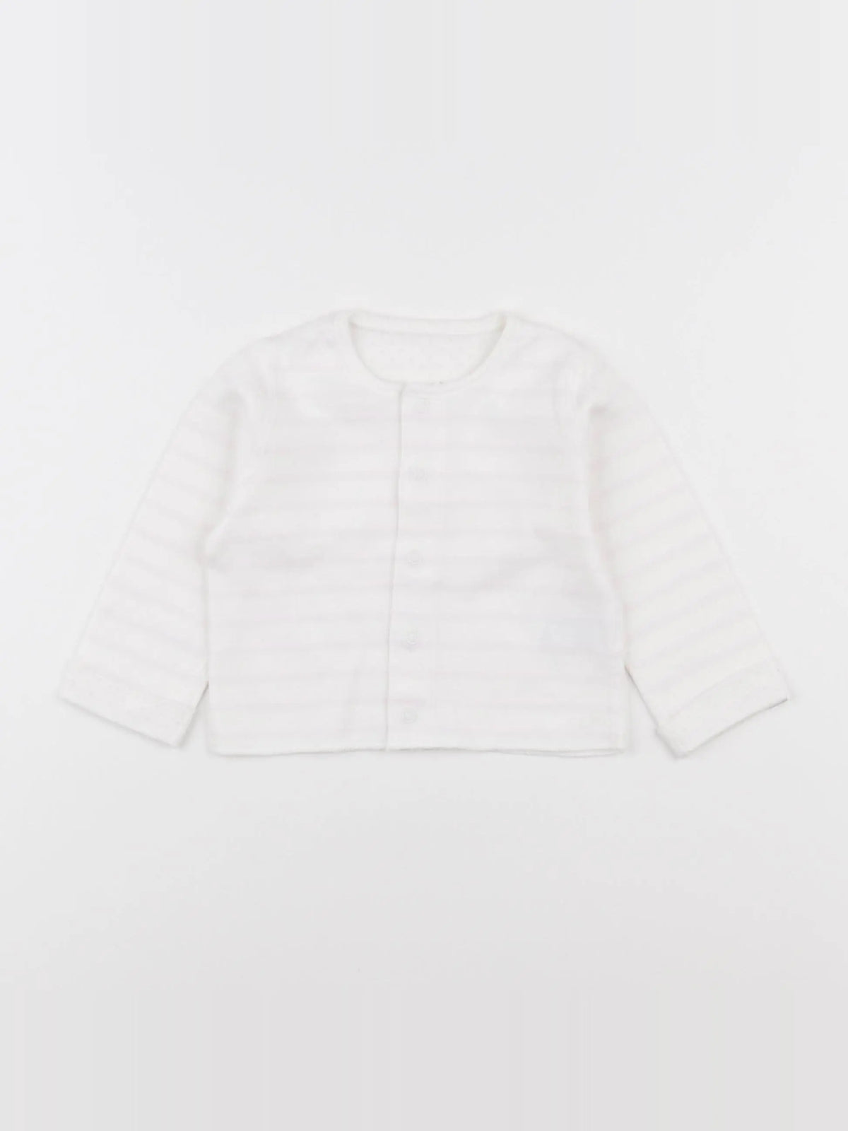 Petit Bateau - tee-shirt blanc, rose - 6 mois