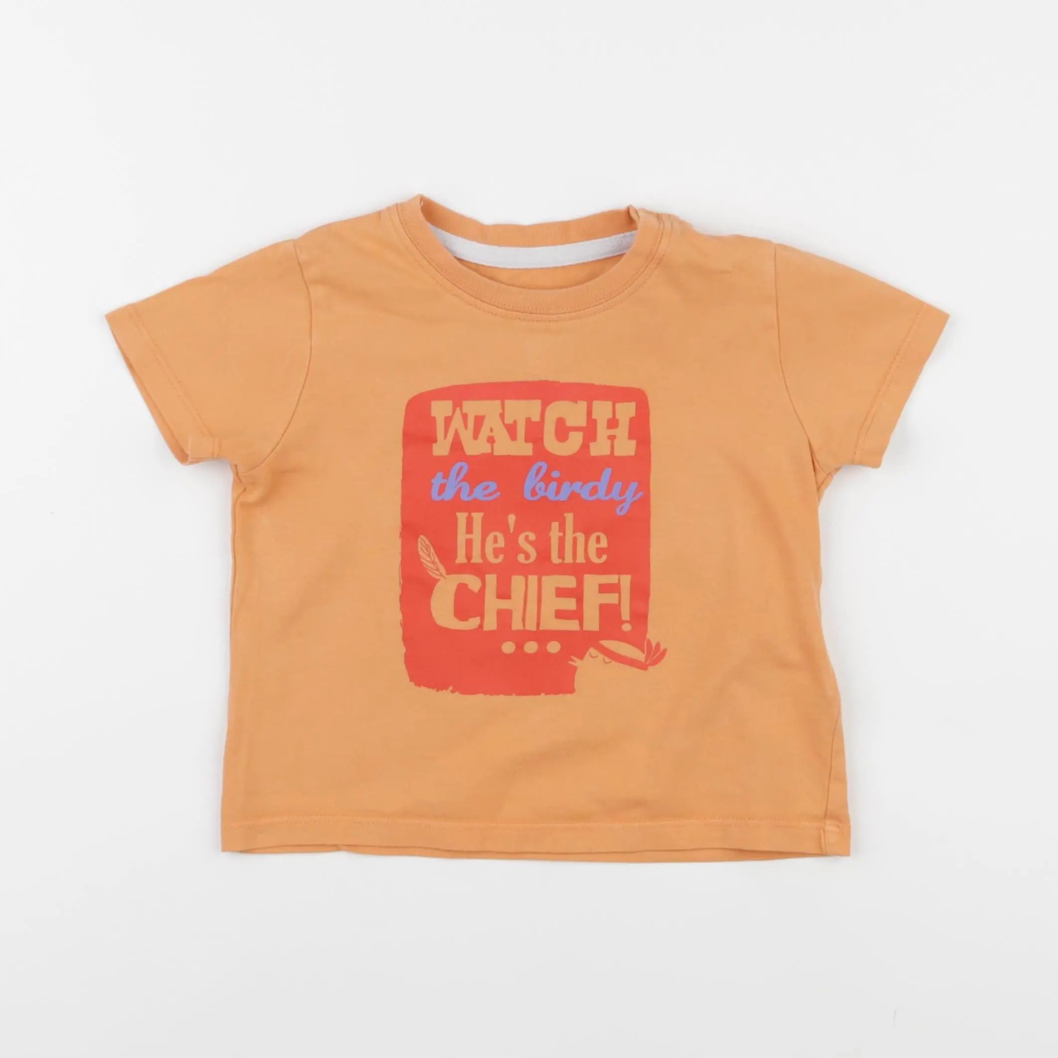 Vertbaudet - tee-shirt orange - 18 mois
