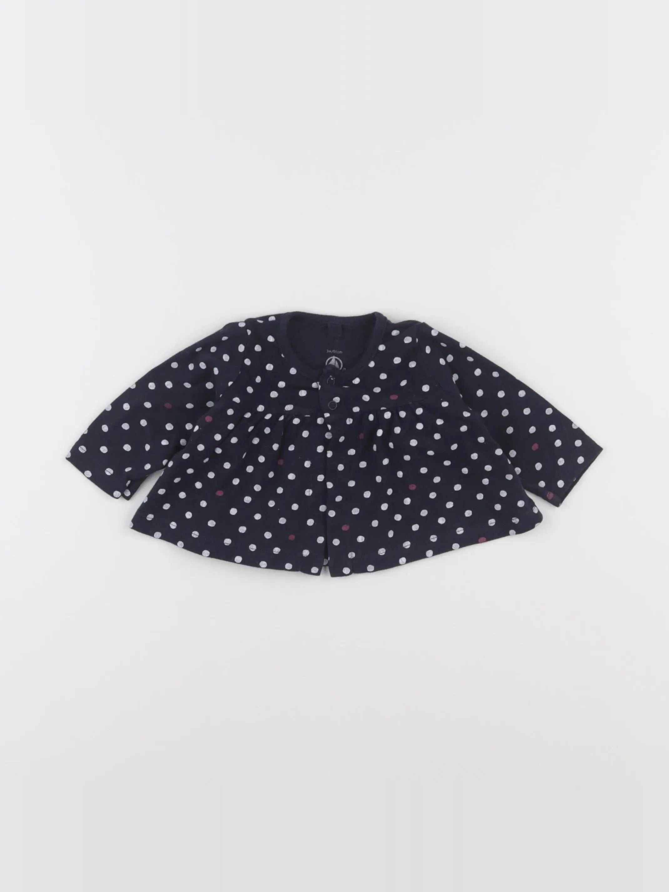 Petit Bateau - tee-shirt bleu - 3 mois