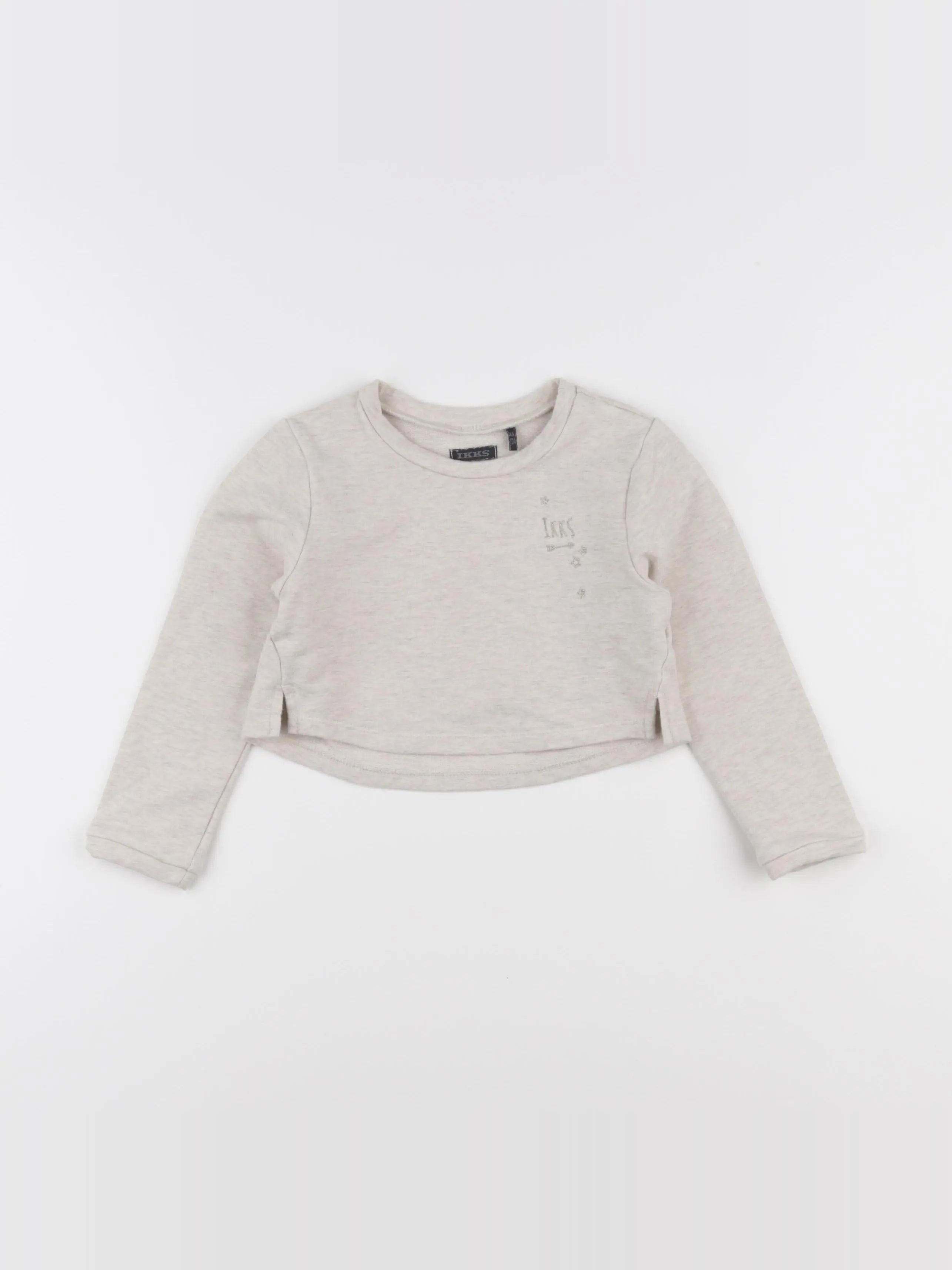 IKKS - sweat court beige, or - 4 ans