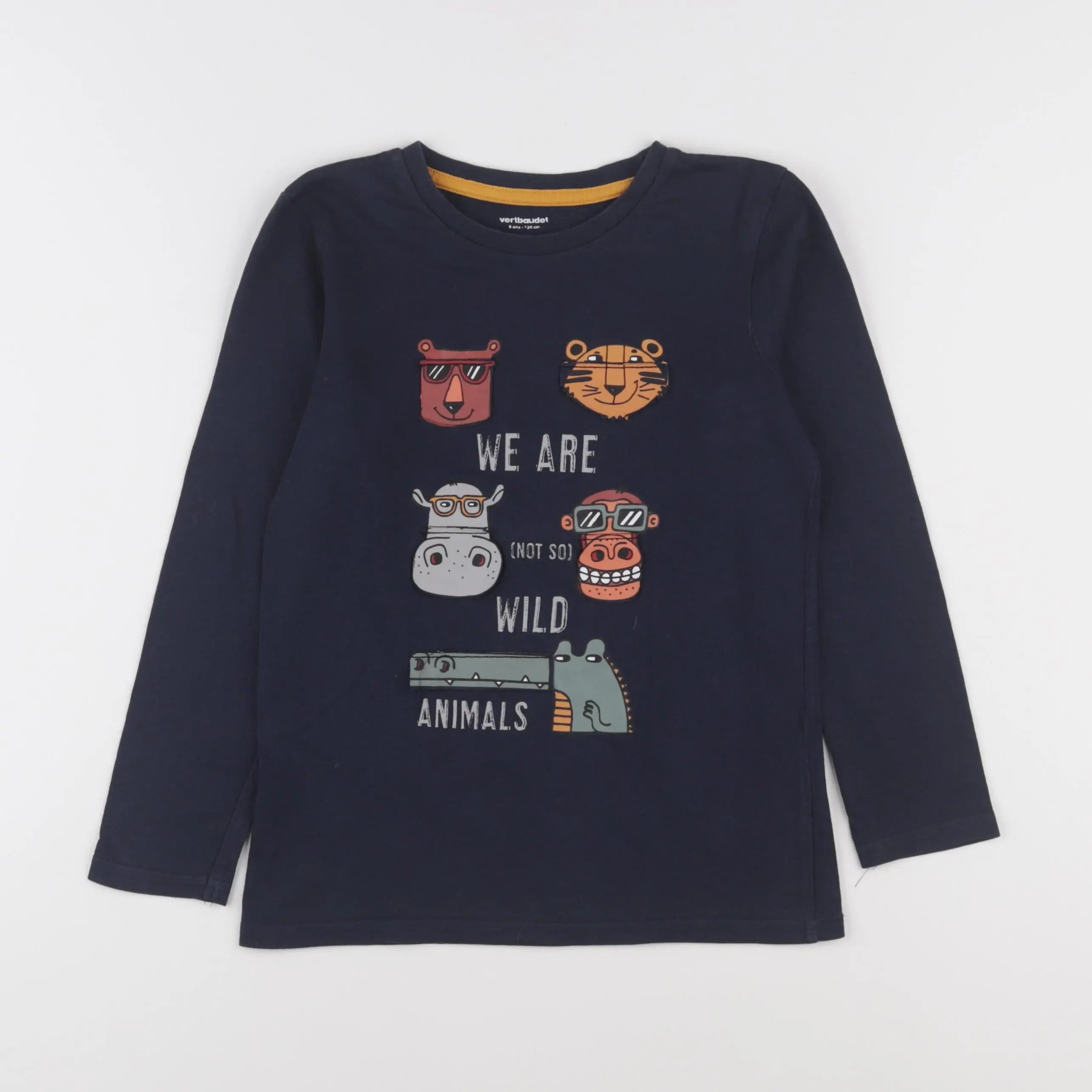Vertbaudet - tee-shirt bleu - 6 ans