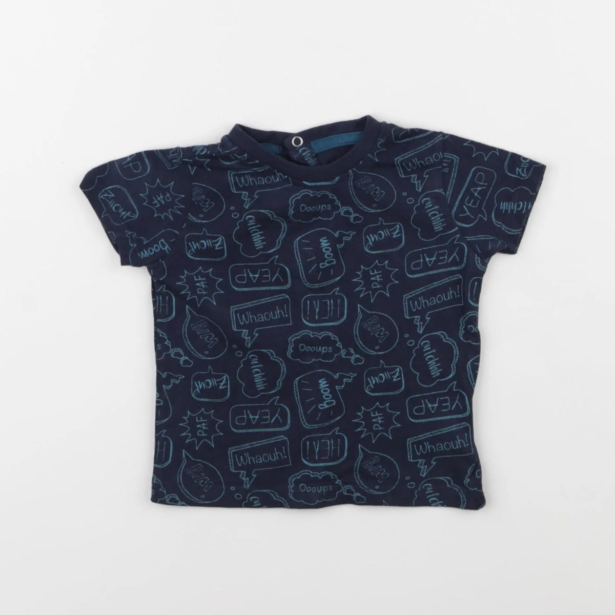 Vertbaudet - tee-shirt bleu - 6 mois