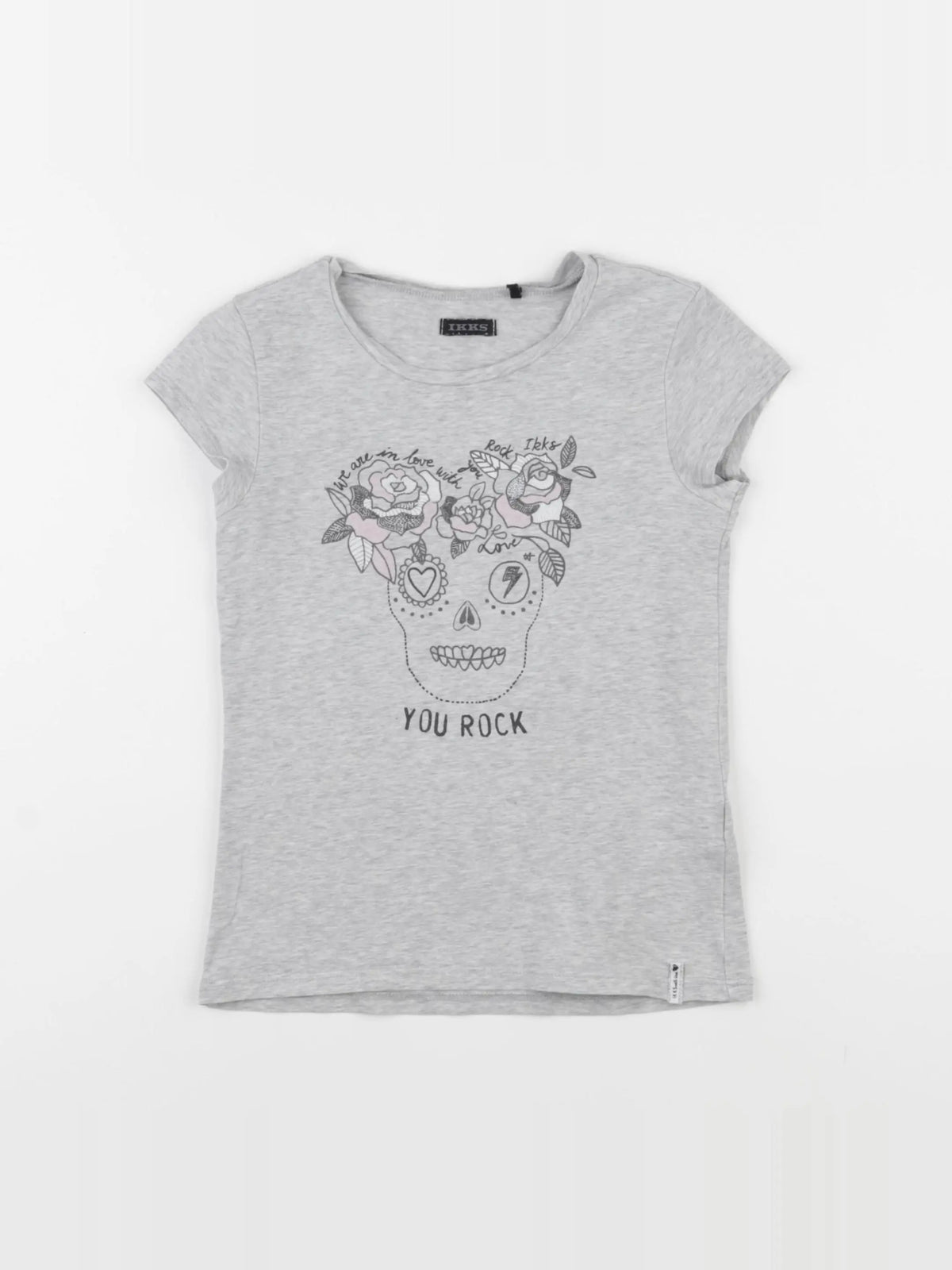 IKKS - tee-shirt gris - 6 ans