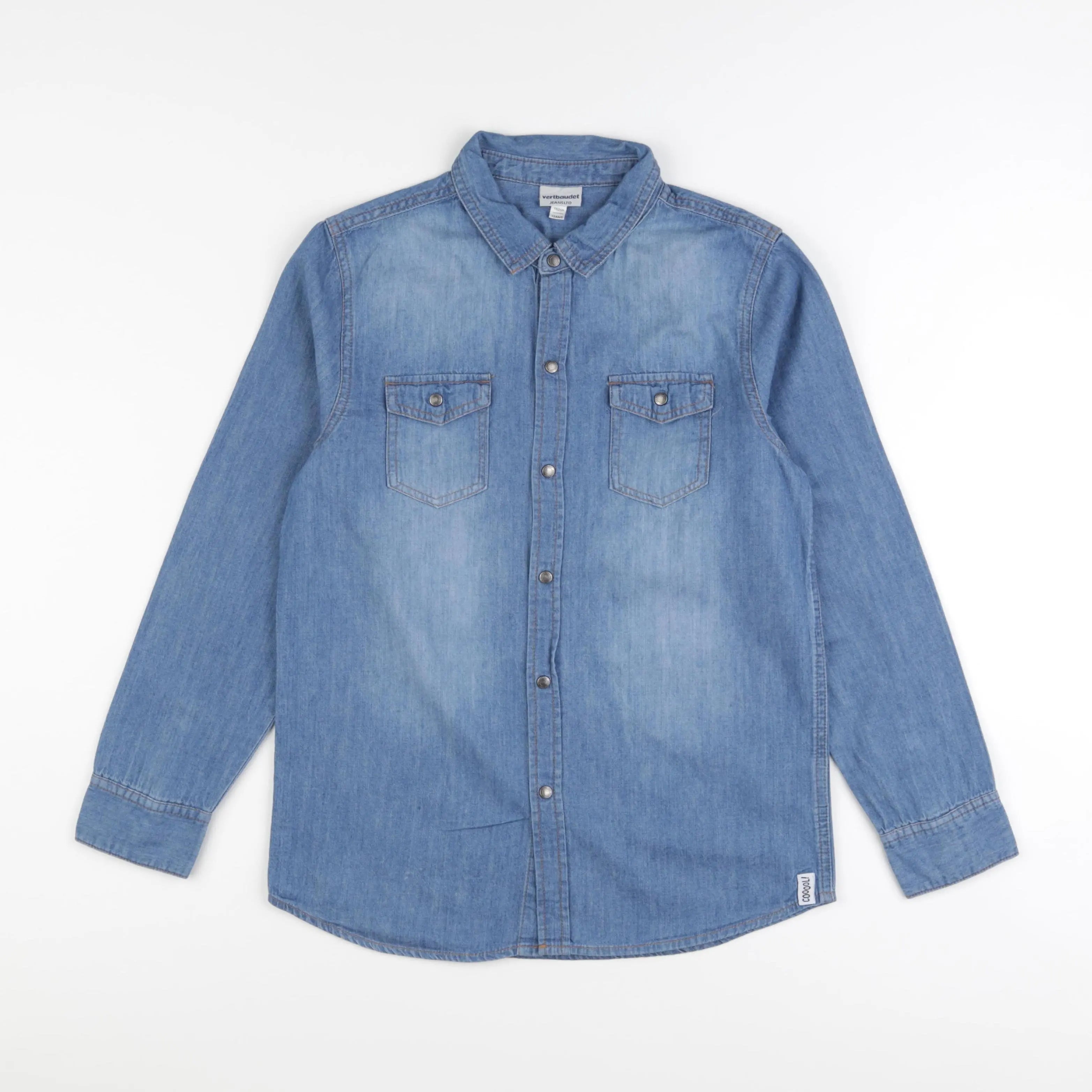 Vertbaudet - chemise bleu - 12 ans