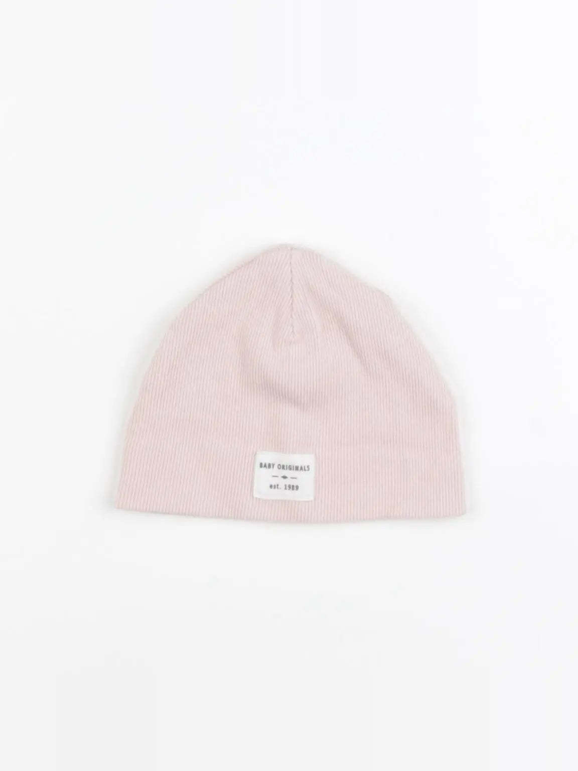 H&M - bonnet rose - 3/6 mois