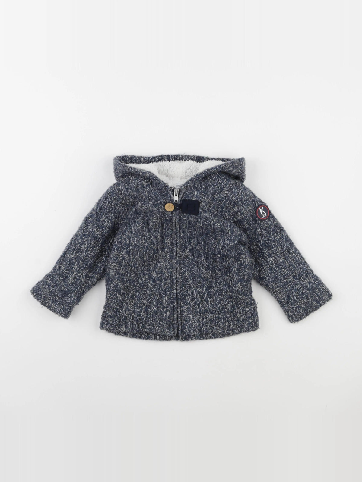 IKKS - veste doublé bleu - 18 mois