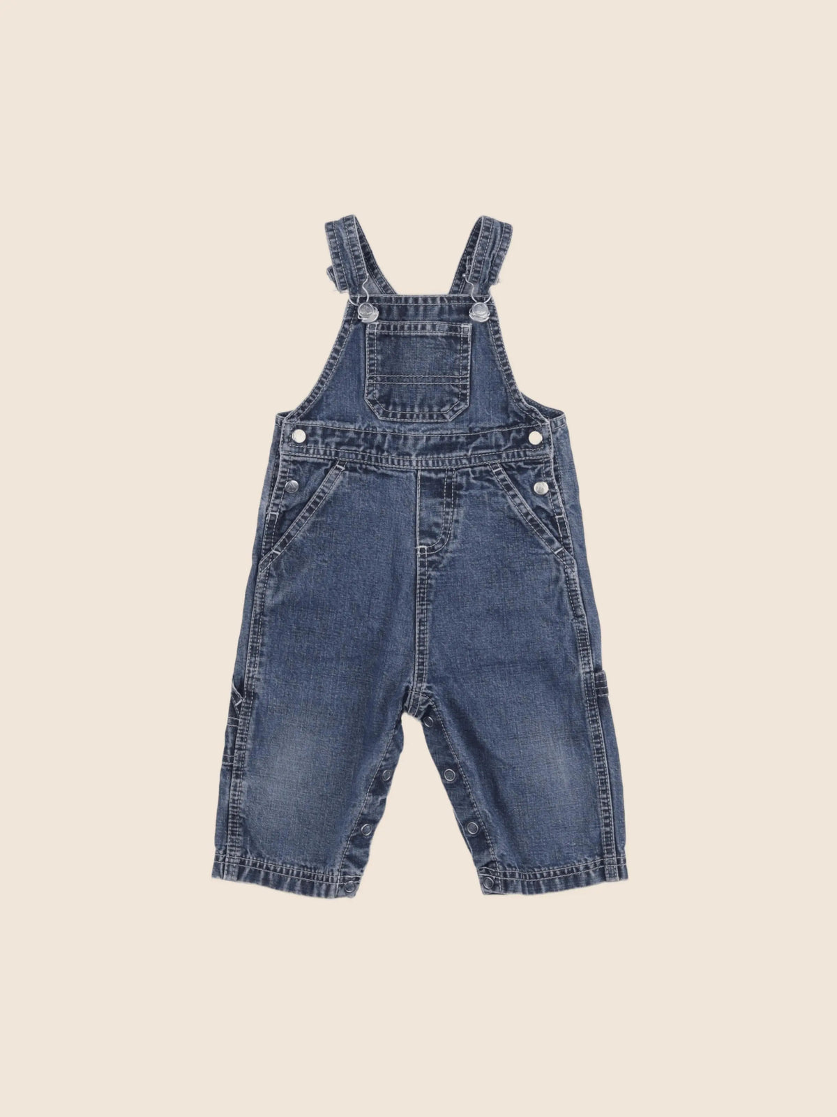 Petit Bateau - salopette bleu - 6 mois