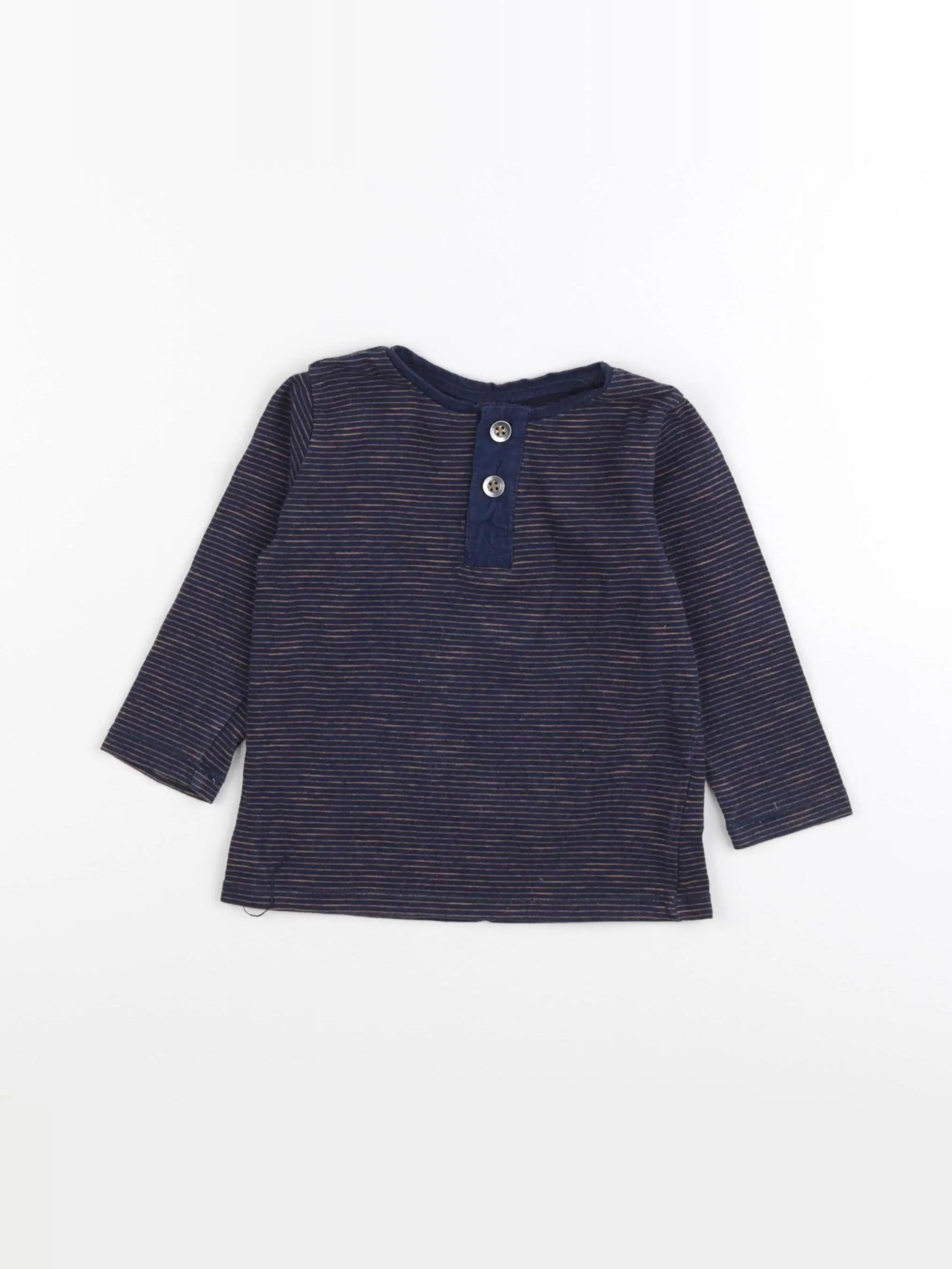 H&M - tee-shirt bleu - 9/12 mois