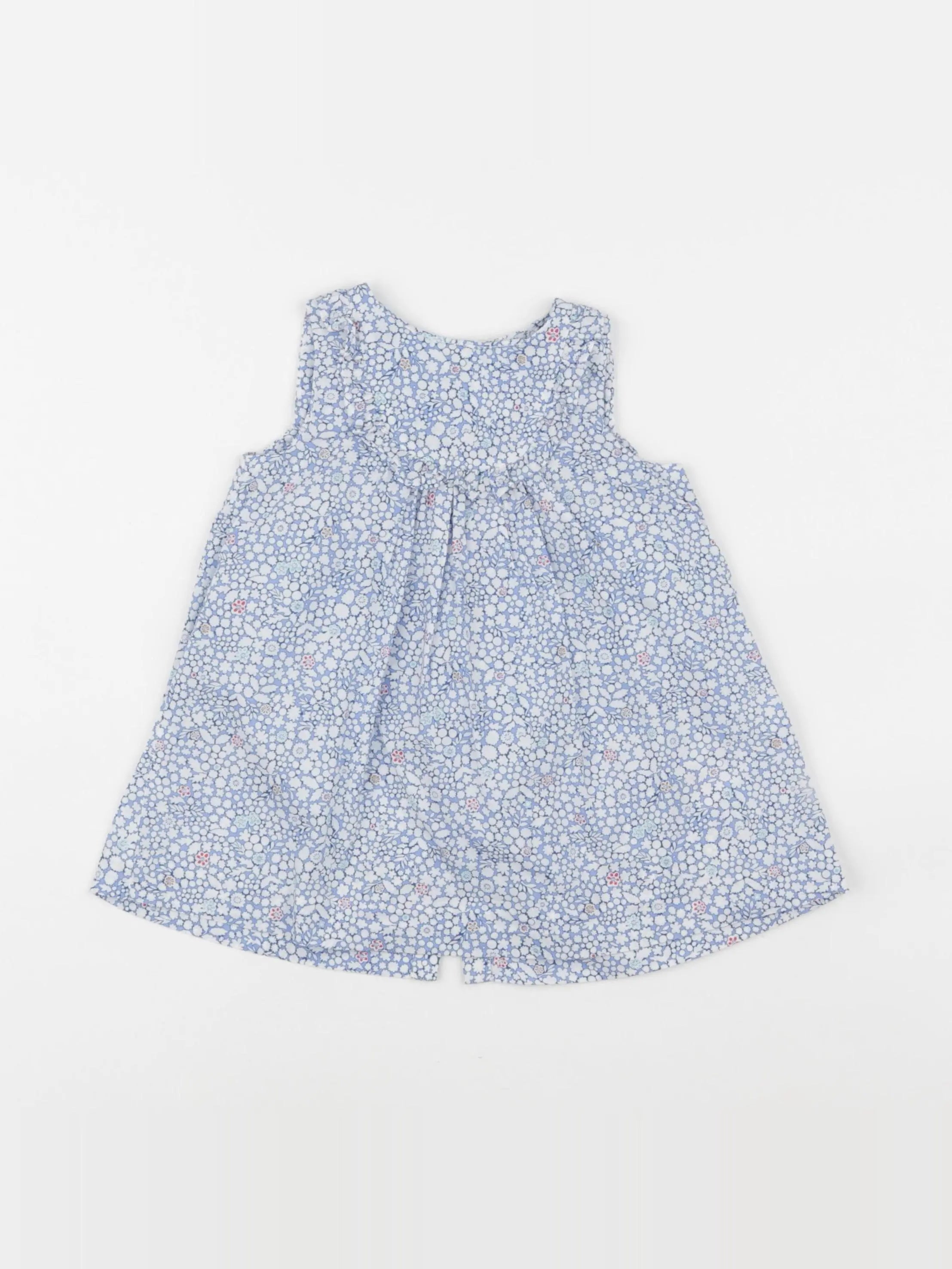 Jacadi - robe liberty bleu - 12 mois