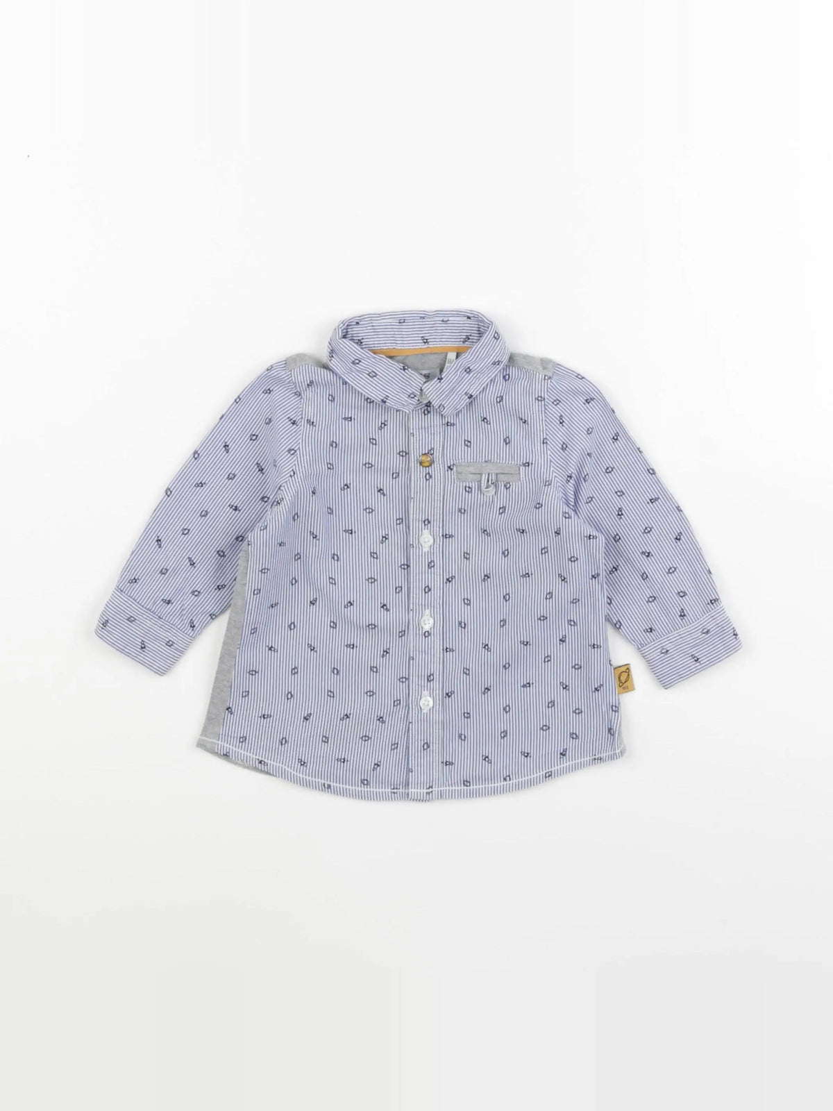 IKKS - chemise bleu - 6 mois