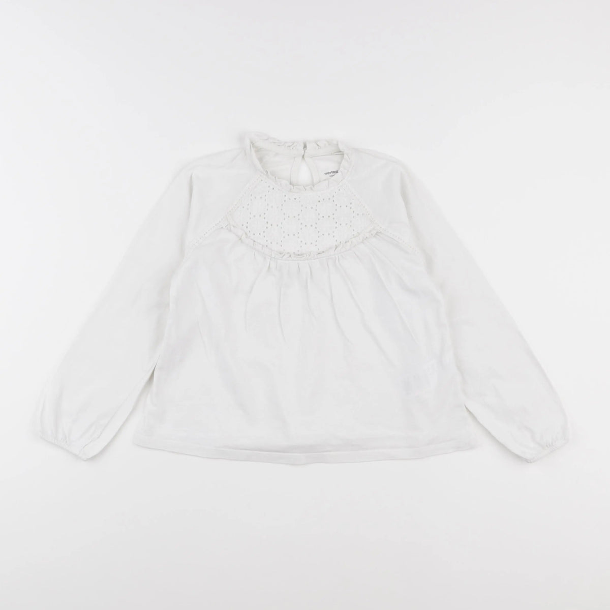 Vertbaudet - tee-shirt blanc - 6 ans