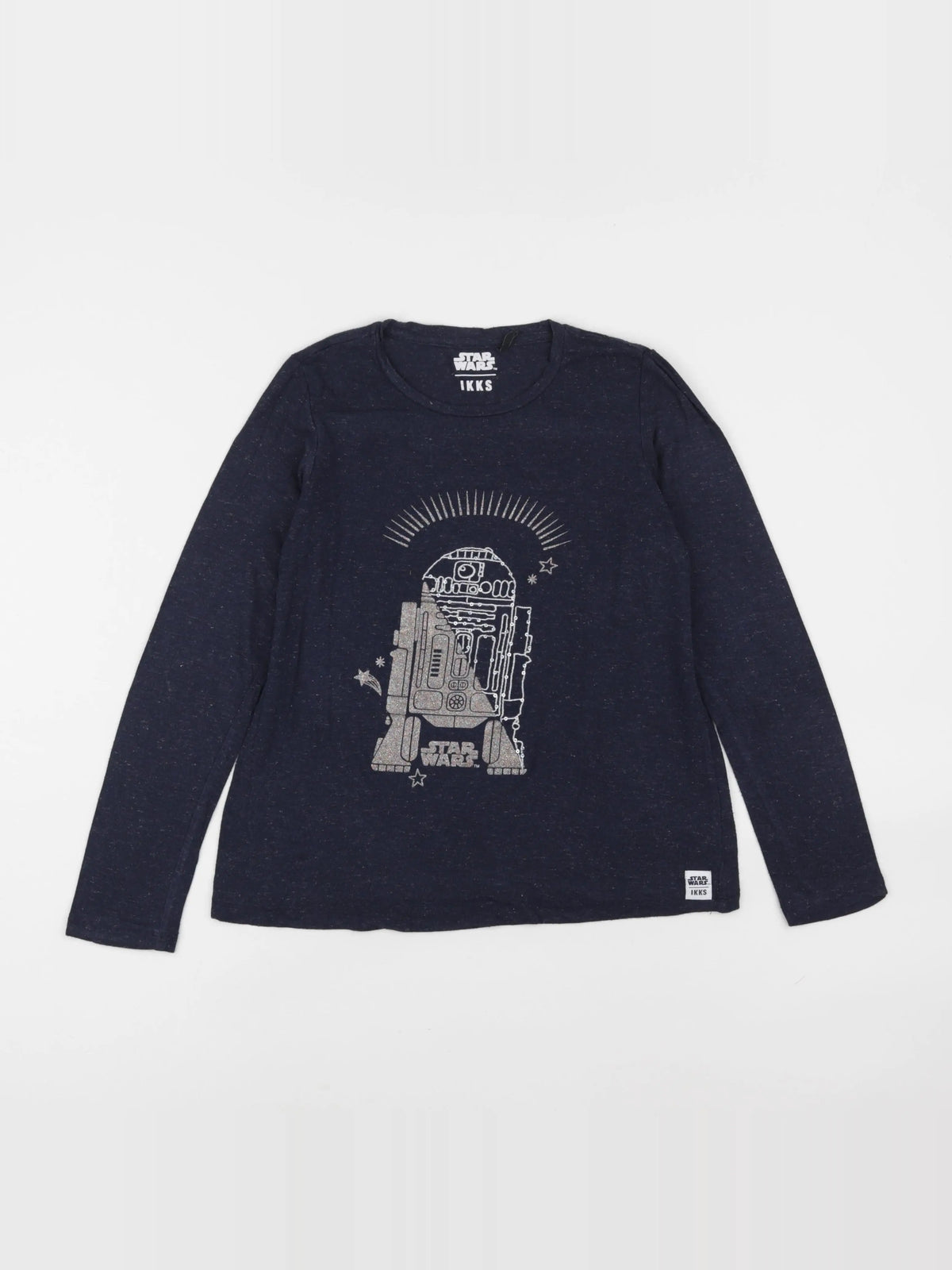 IKKS - tee-shirt bleu, argent - 10 ans