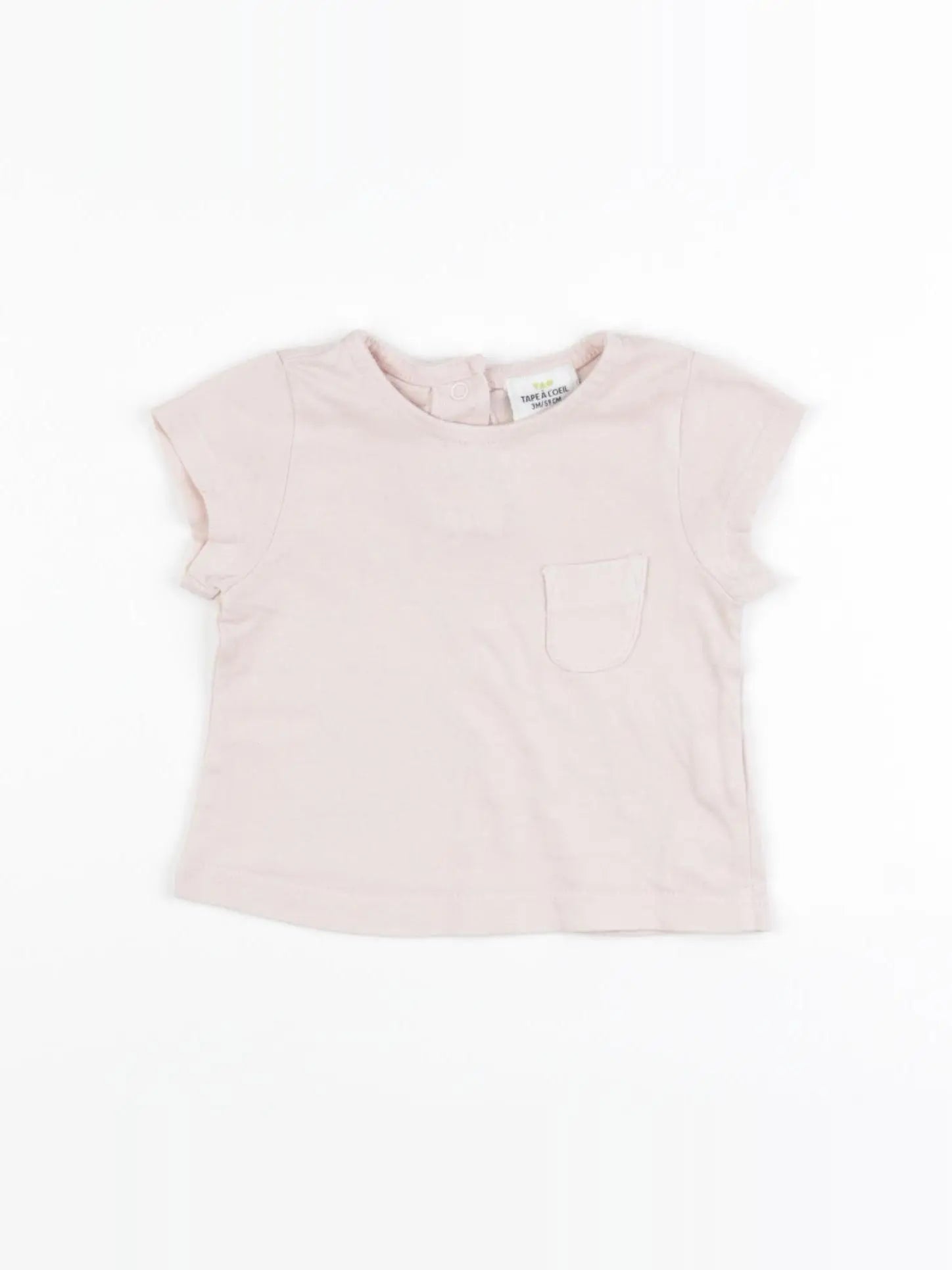 Tape à l'oeil - tee-shirt rose - 3 mois