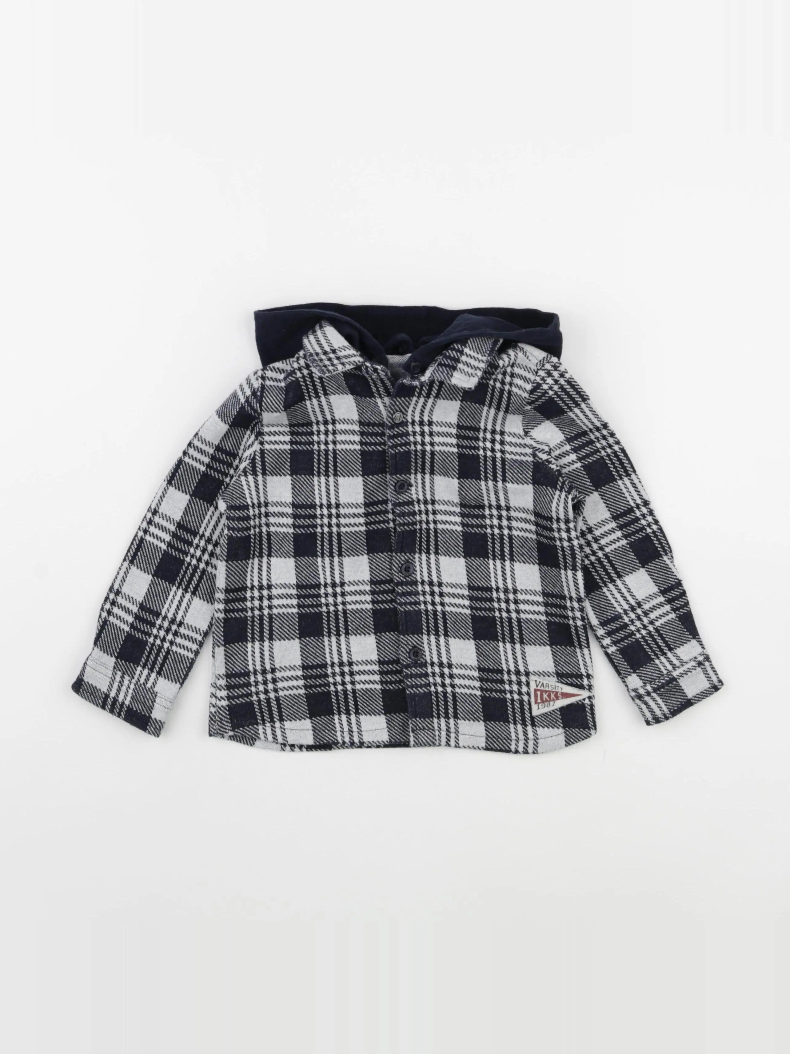 IKKS - chemise bleu, blanc - 18 mois